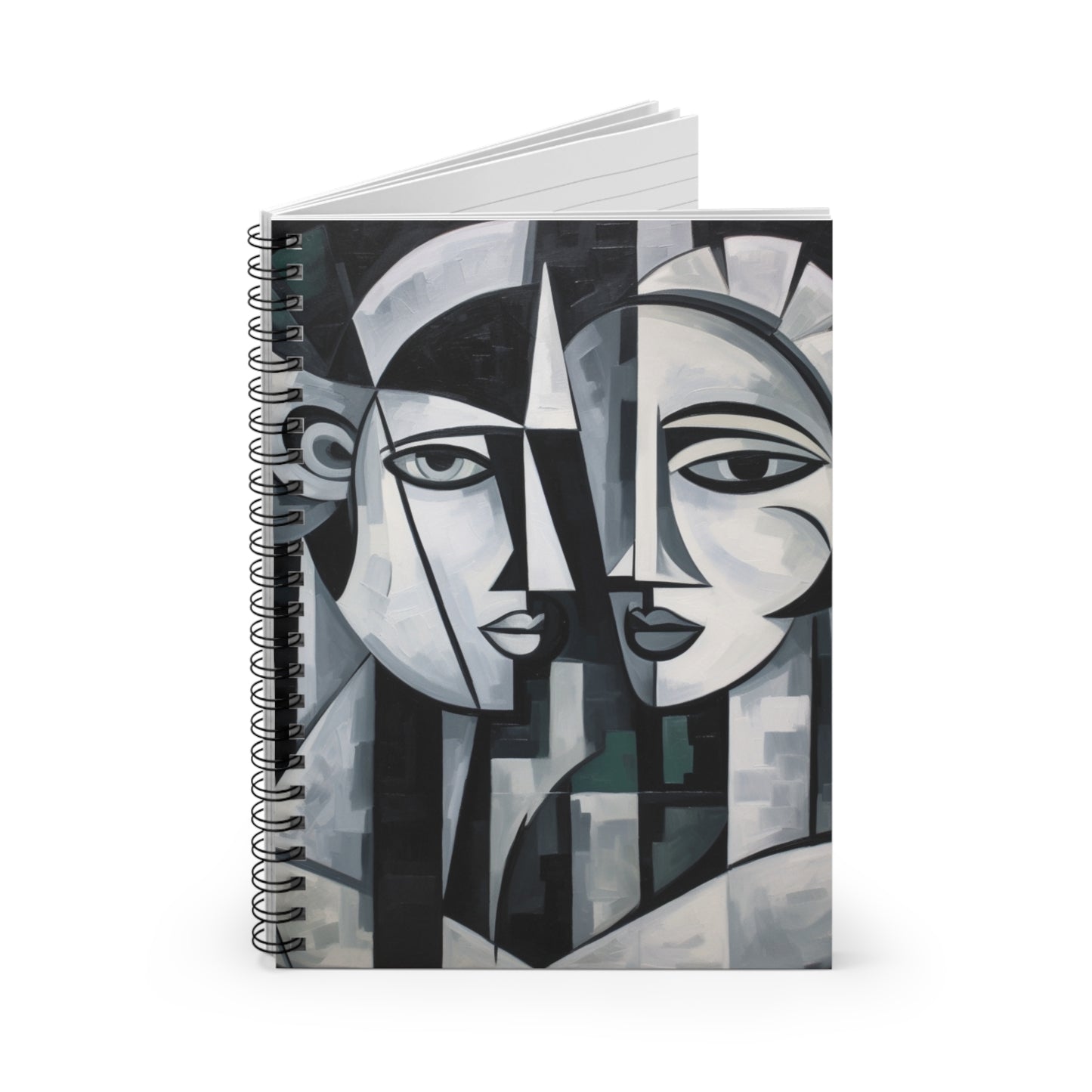 Cubist Style Abstract Painting Spiral Notebook: Drink in the Avant-garde Beauty