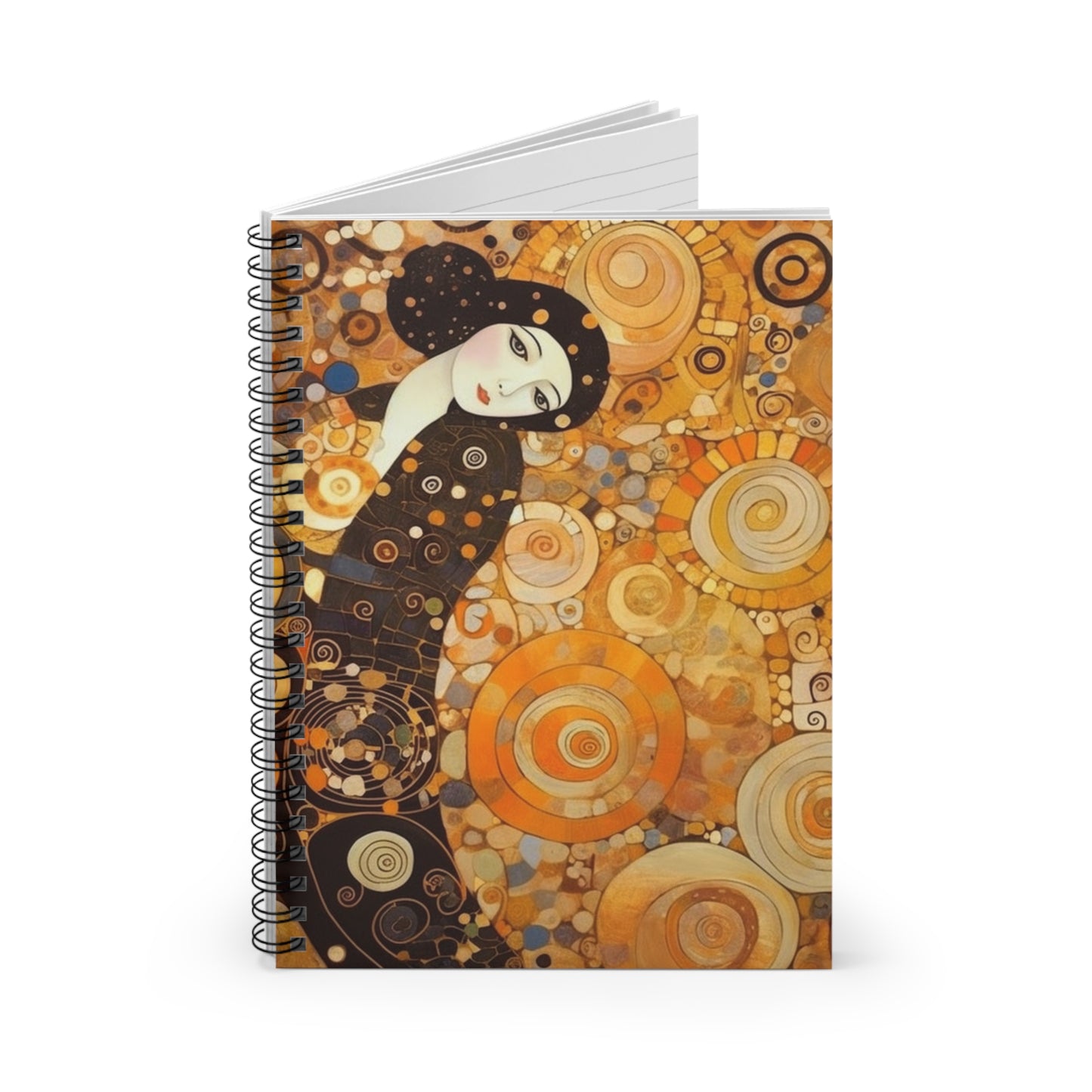Sensual Symmetry: Spiral Notebook Embodying the Essence of Symbolism in 19th Century Art