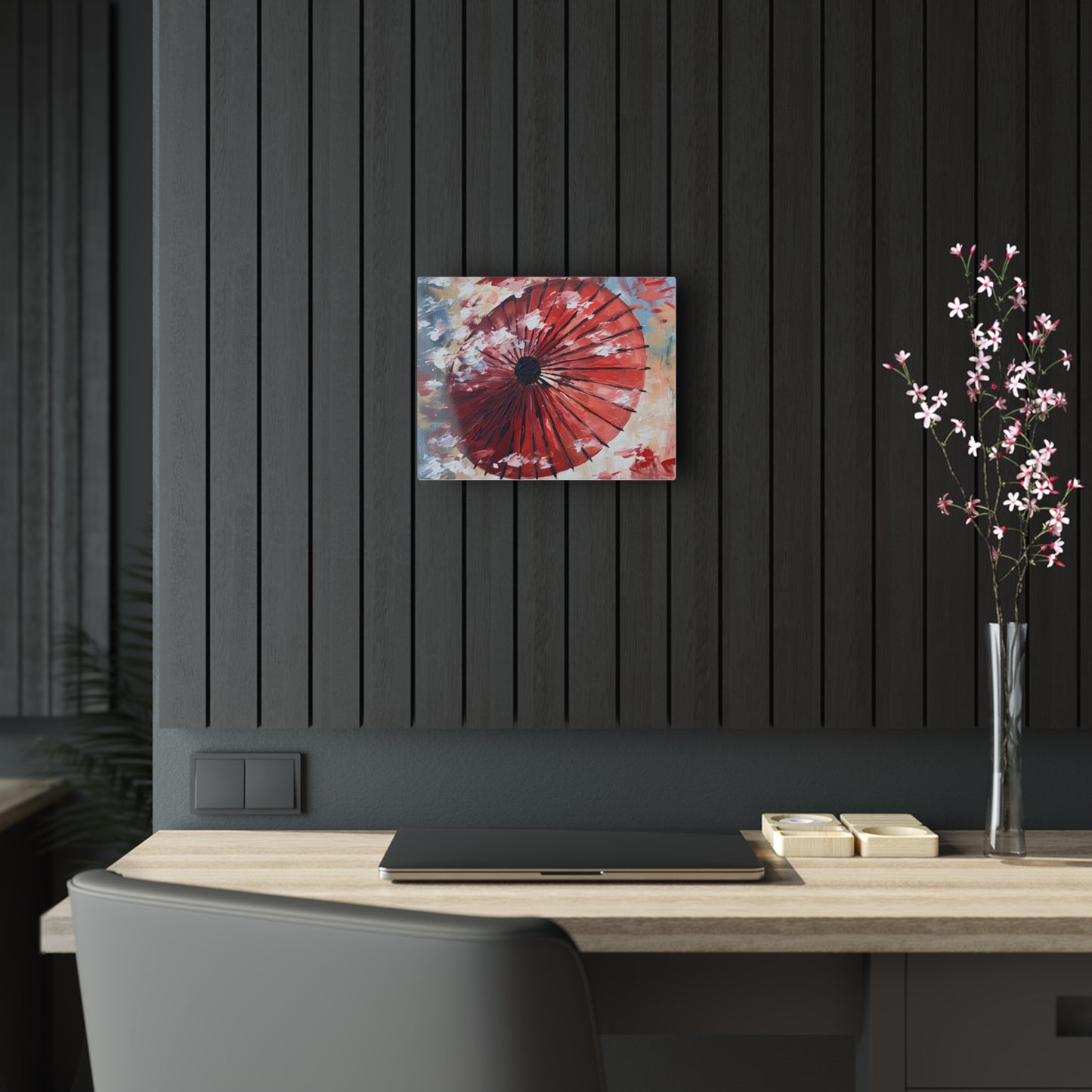 Abstract Japanese Umbrella Painting Acrylic Prints: Unleashing Artistic Beauty