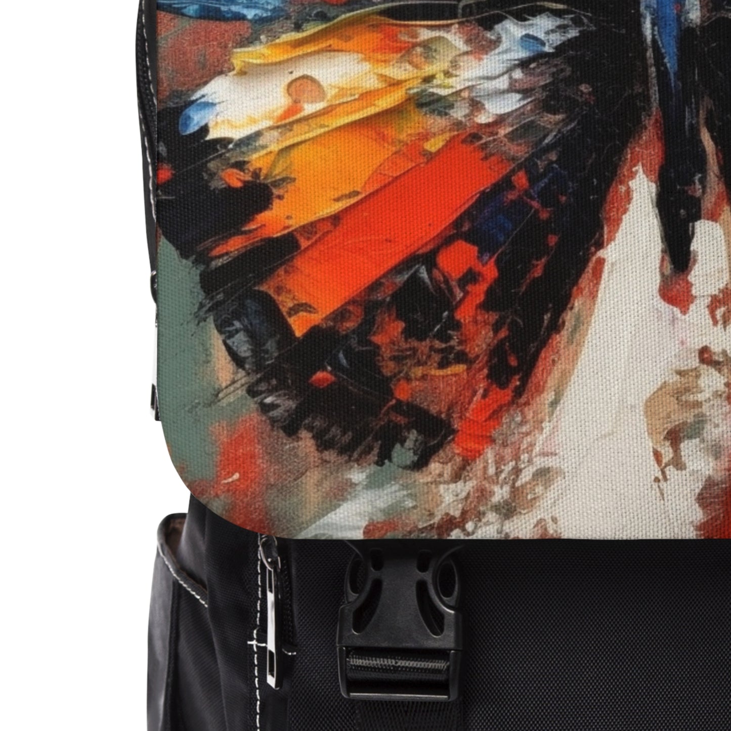 Unisex Casual Shoulder Backpack with Bauhaus-Inspired Butterfly Drawing: A Harmonious Blend of Art and Functionality