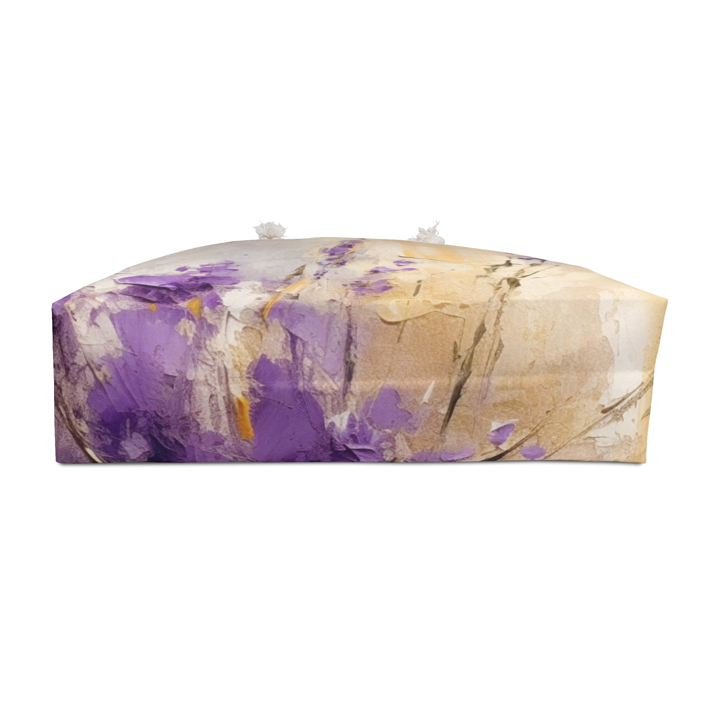 Expressive Lavender Drawing on Weekender Bag: A Symphony of Colors and Petals