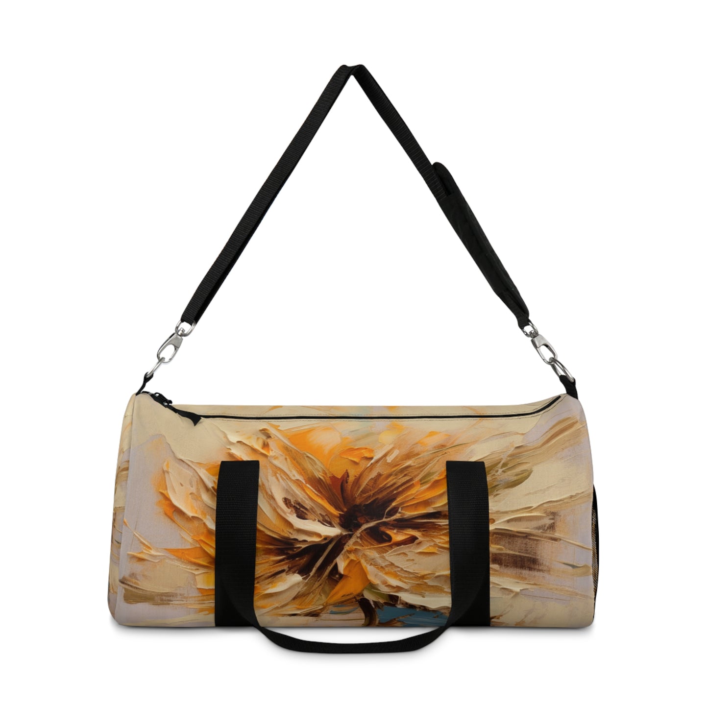 A Brush of Nature's Elegance: Duffel Bag for Artistic Flower Lovers