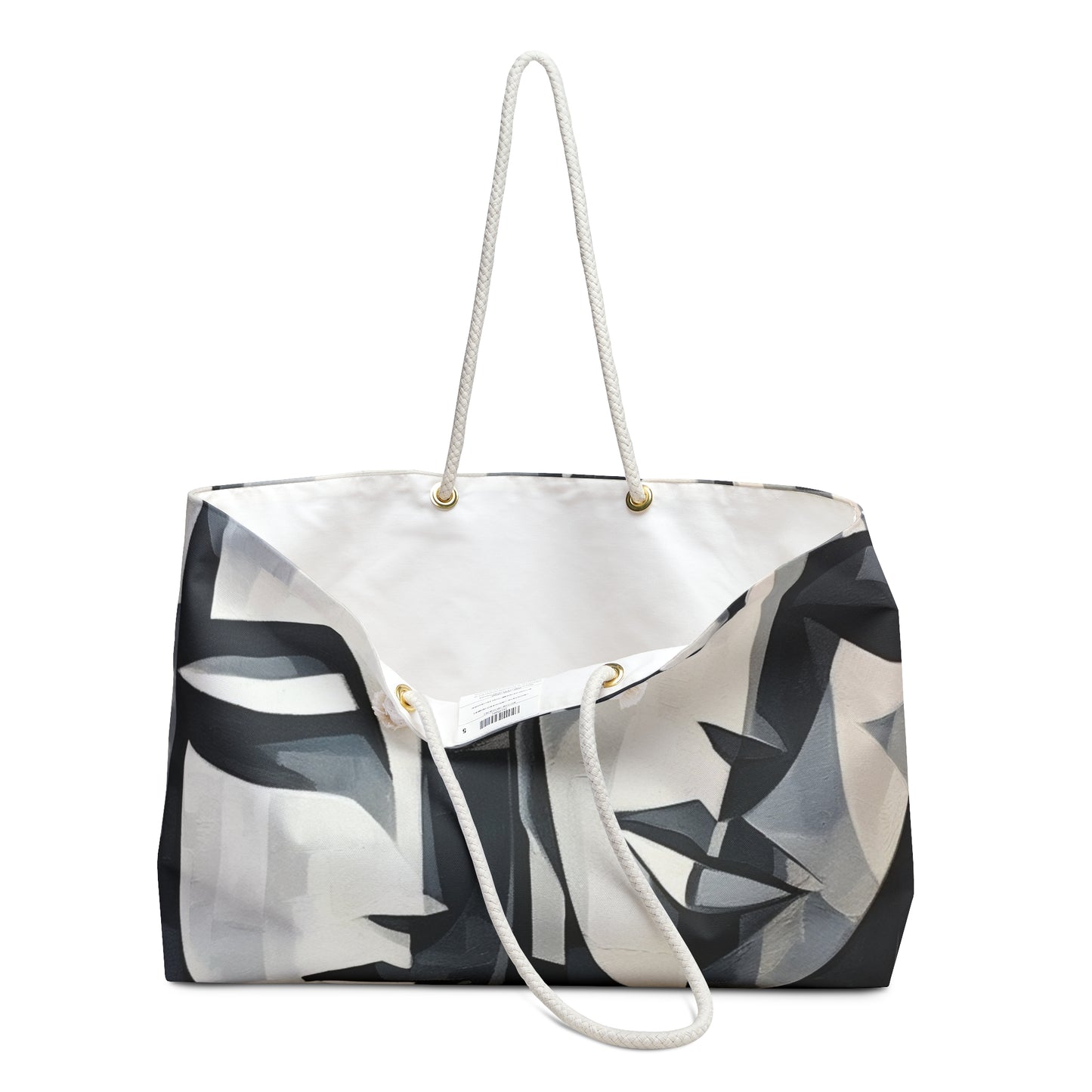 Abstract Oil Paint Weekender Bag: Cubist Artistry in a Portable Masterpiece