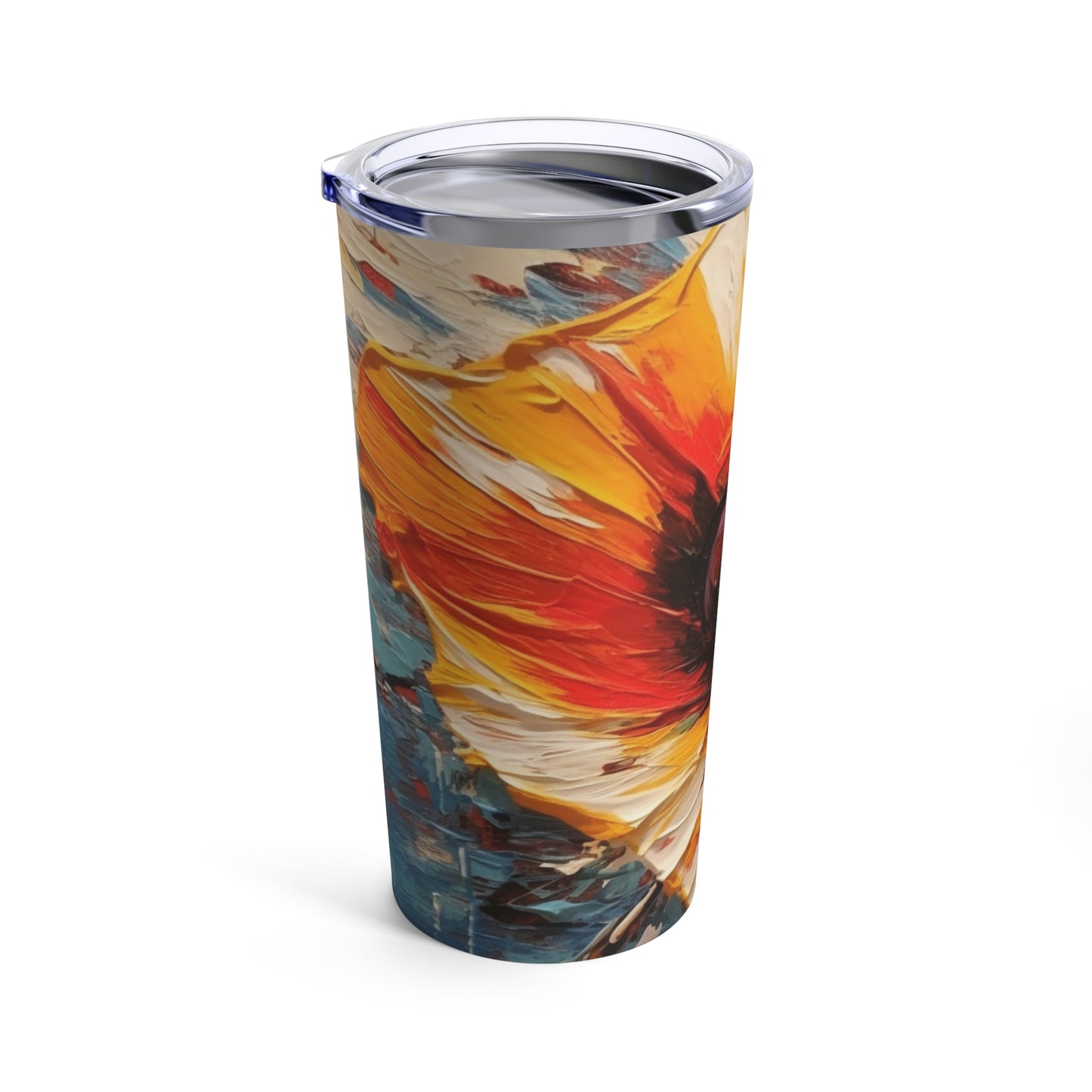 Exploring Poppy Beauty: Flower Drawing Tumbler