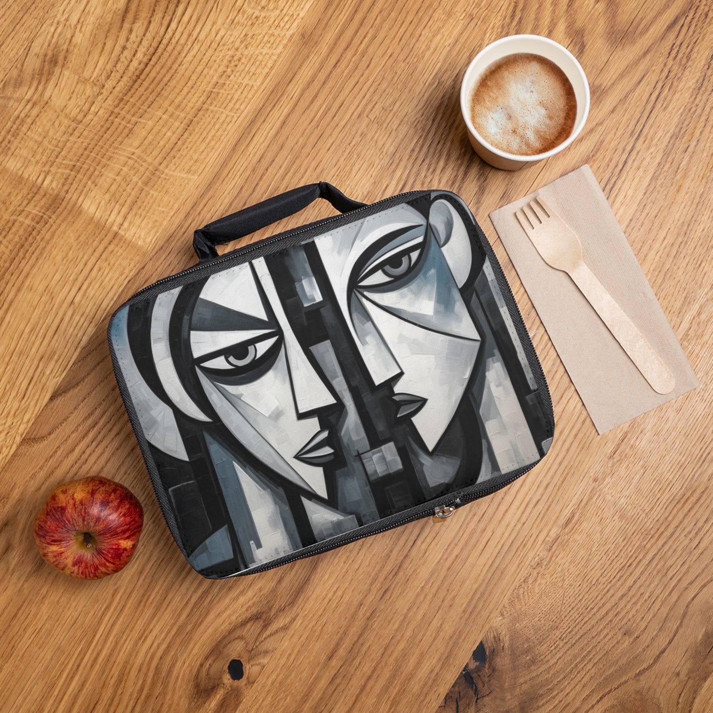 Cubist Paintings Lunch Bag: Captivating Brush Strokes