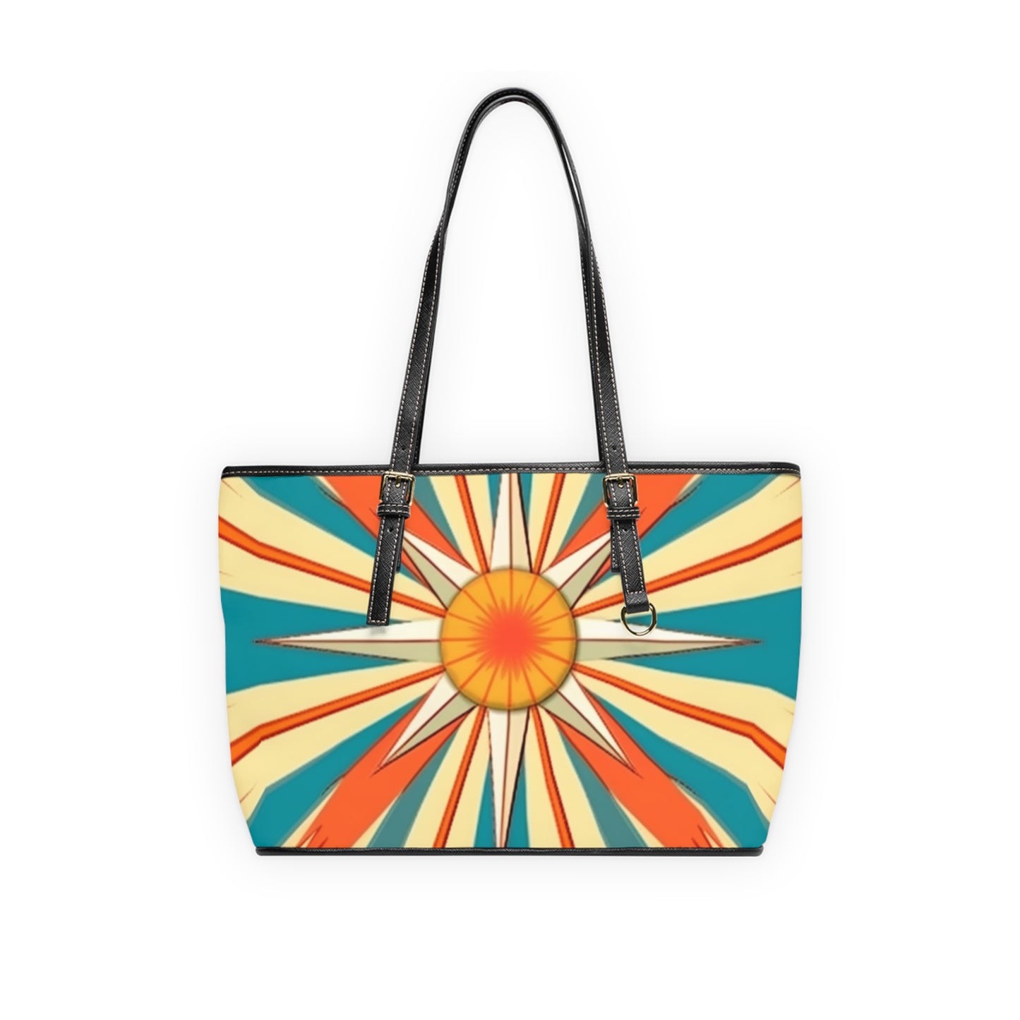 Minimalist Elegance: Contemporary Starburst Candy Colored PU Leather Shoulder Bag