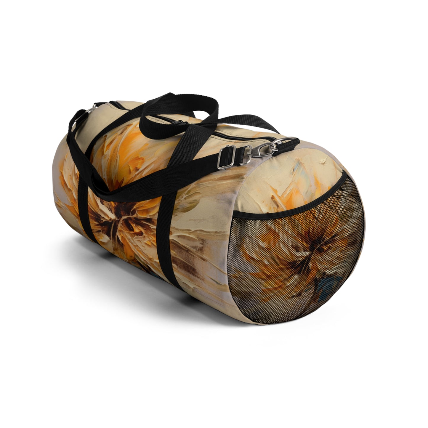 A Brush of Nature's Elegance: Duffel Bag for Artistic Flower Lovers