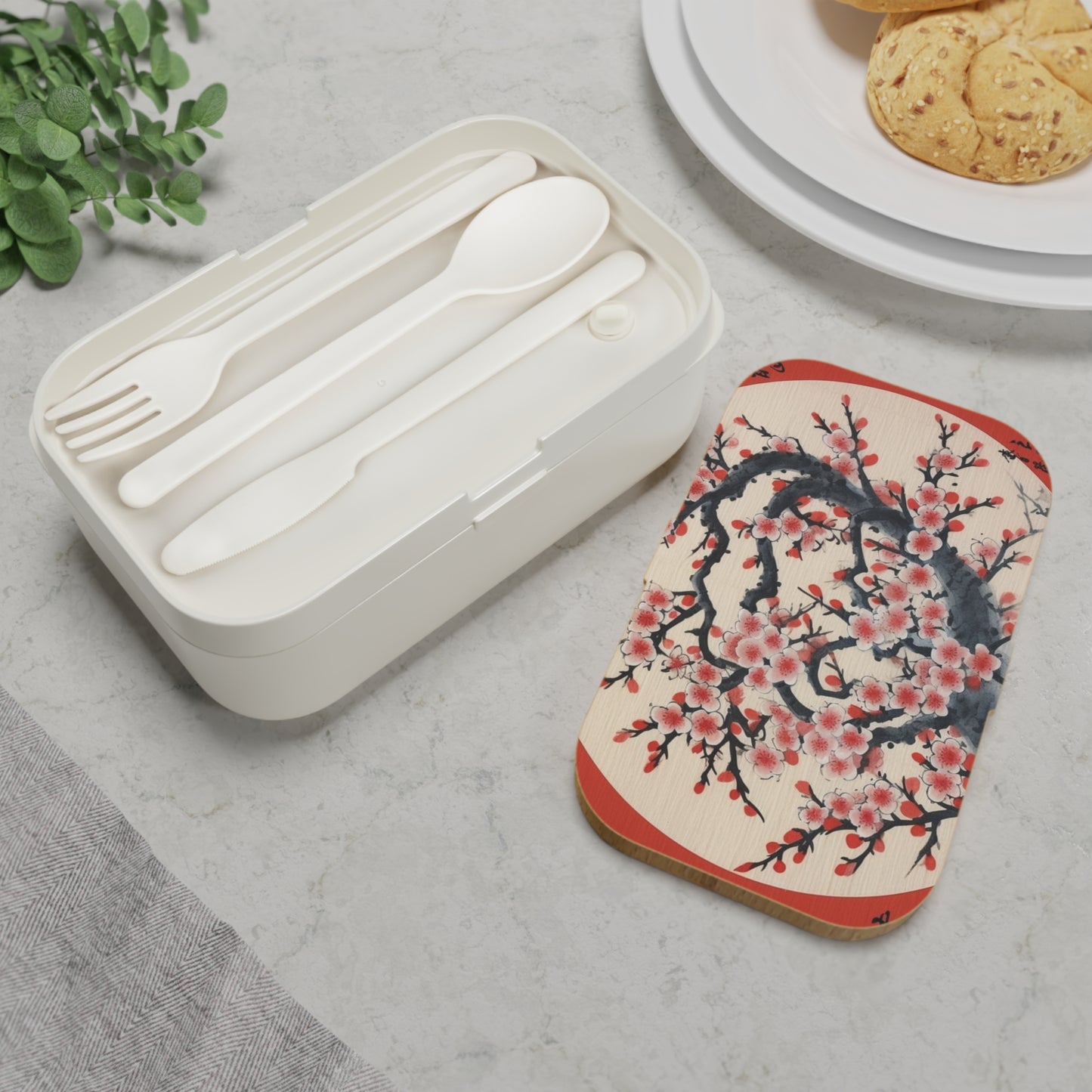Enchanting Petal Symphony: Bento Box Celebrating Cherry Blossom Tree Drawings