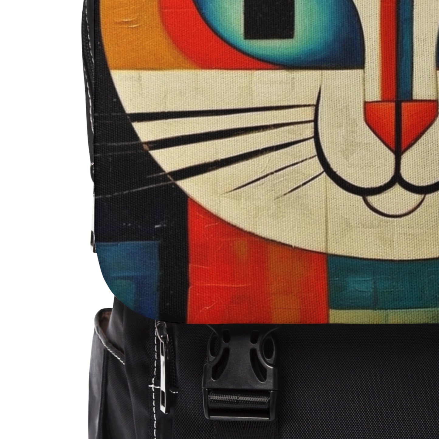 Artistic Vintage Vibes: Picasso-Inspired Midcentury Modern Unisex Casual Shoulder Backpack for Retro Fashion