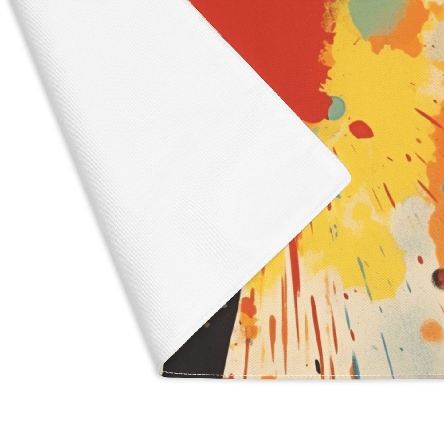 Colorful Geometry: Placemat with Abstract Artistry