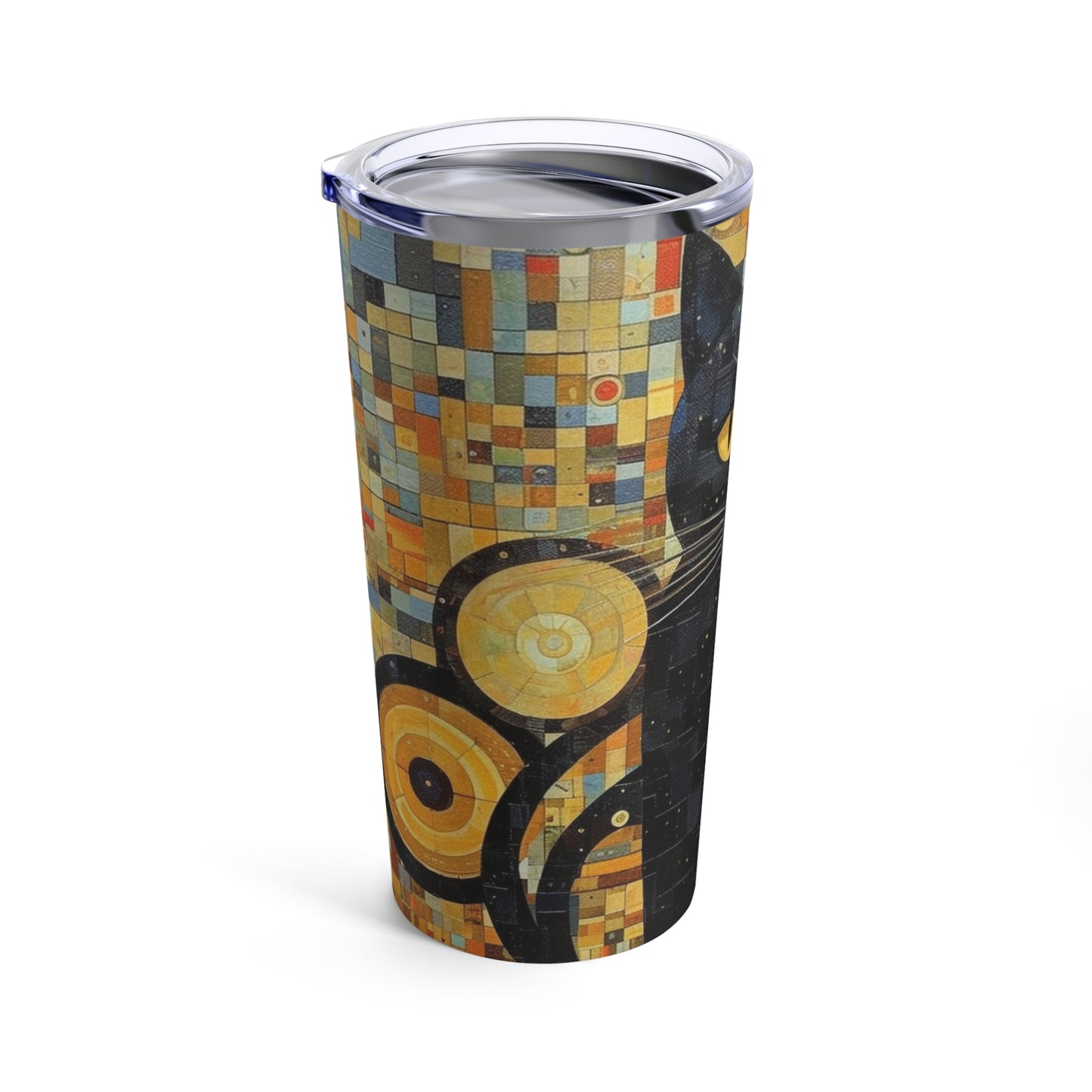 Gustav Klimt Cat Tumbler: Embrace Feline Beauty and Artistic Splendor