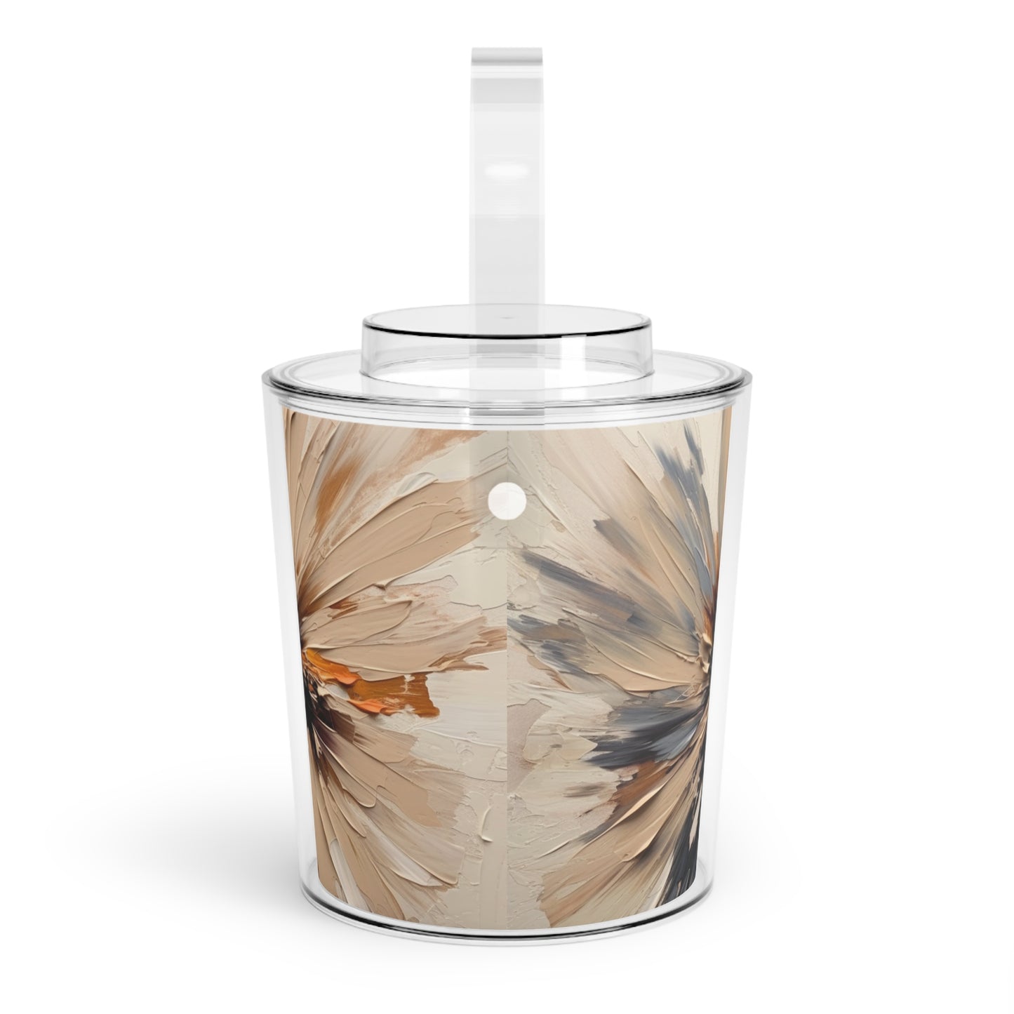 Tan Hua Ice Bucket with Tongs: A Floral Symphony