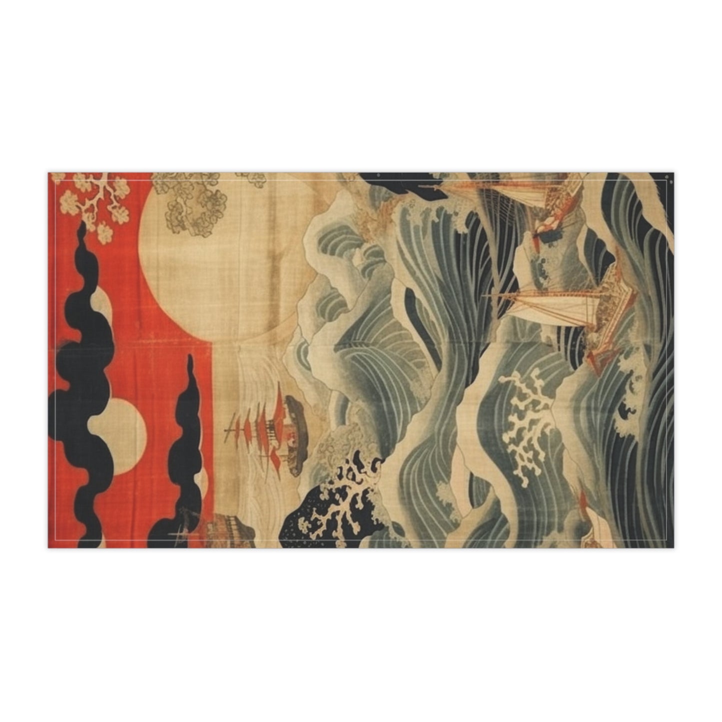 Artistic Fusion - Where Japanese Tapestry Meets the Perfect Kitchen Towel