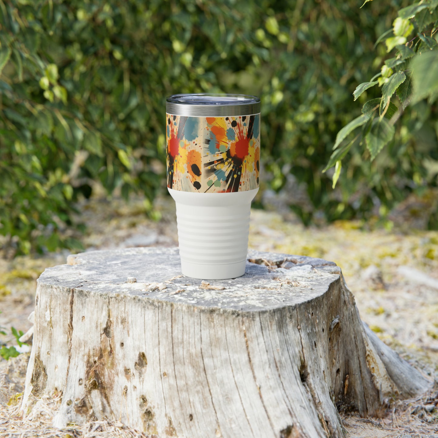 Abstract Harmonies: Silkscreen Patterns Transform the Ringneck Tumbler