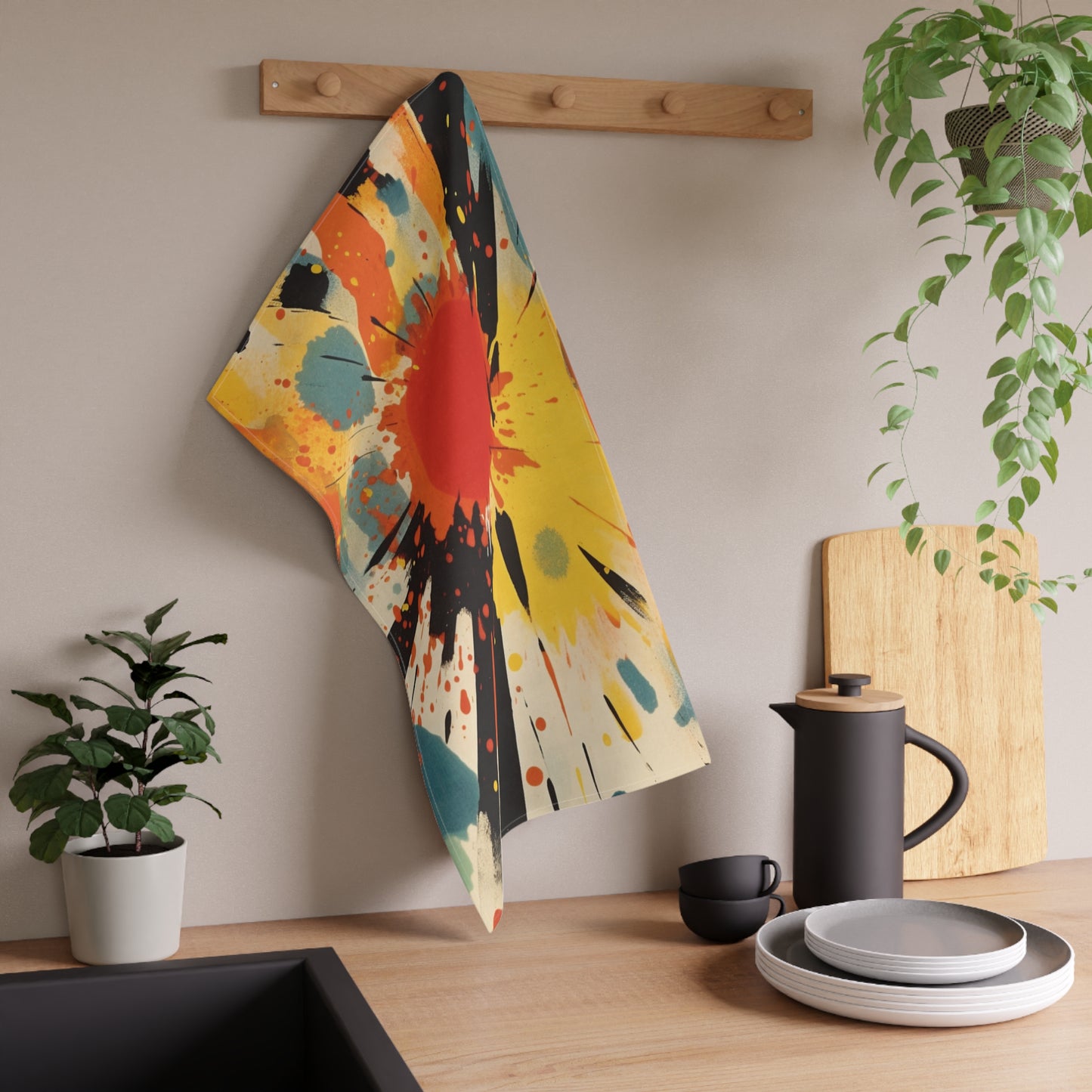 Cosmic Burst Kitchen Towel - Infuse Artistry into Your Culinary Haven