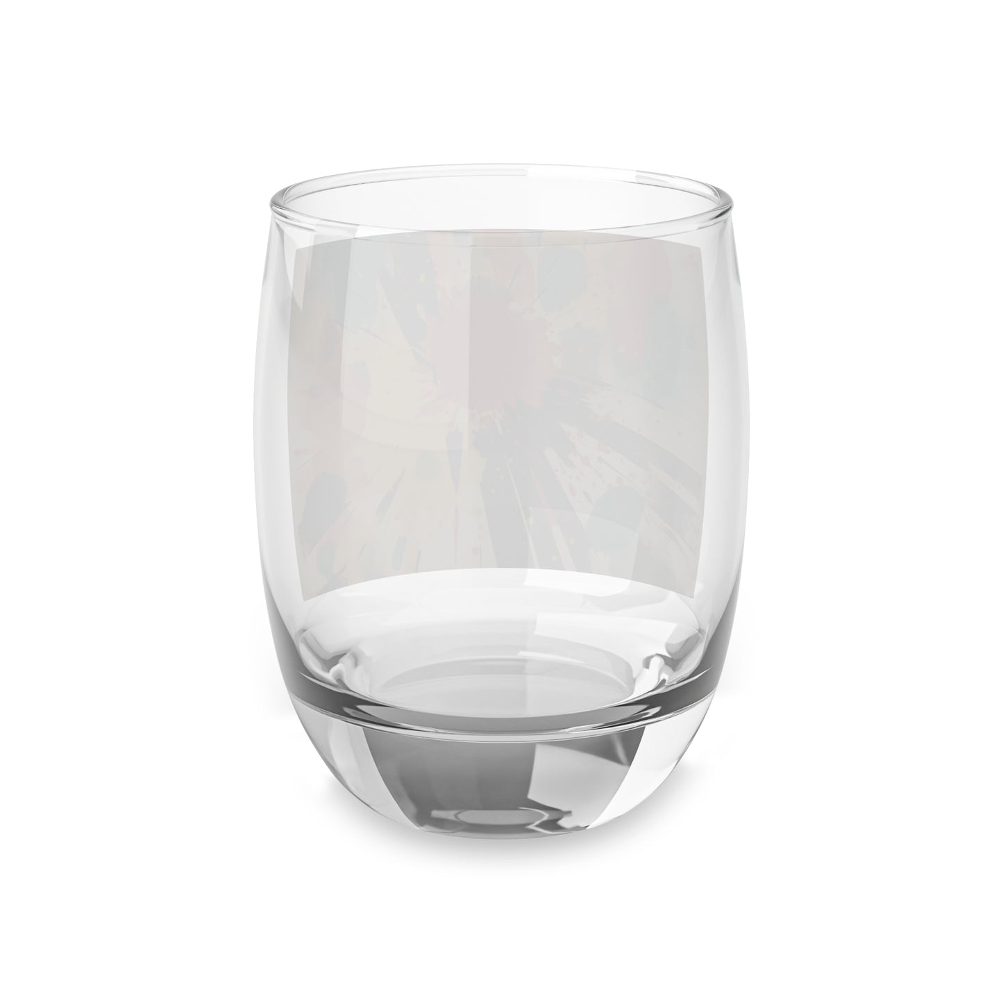 Cosmic Fusion: Abstract Art Whiskey Glass