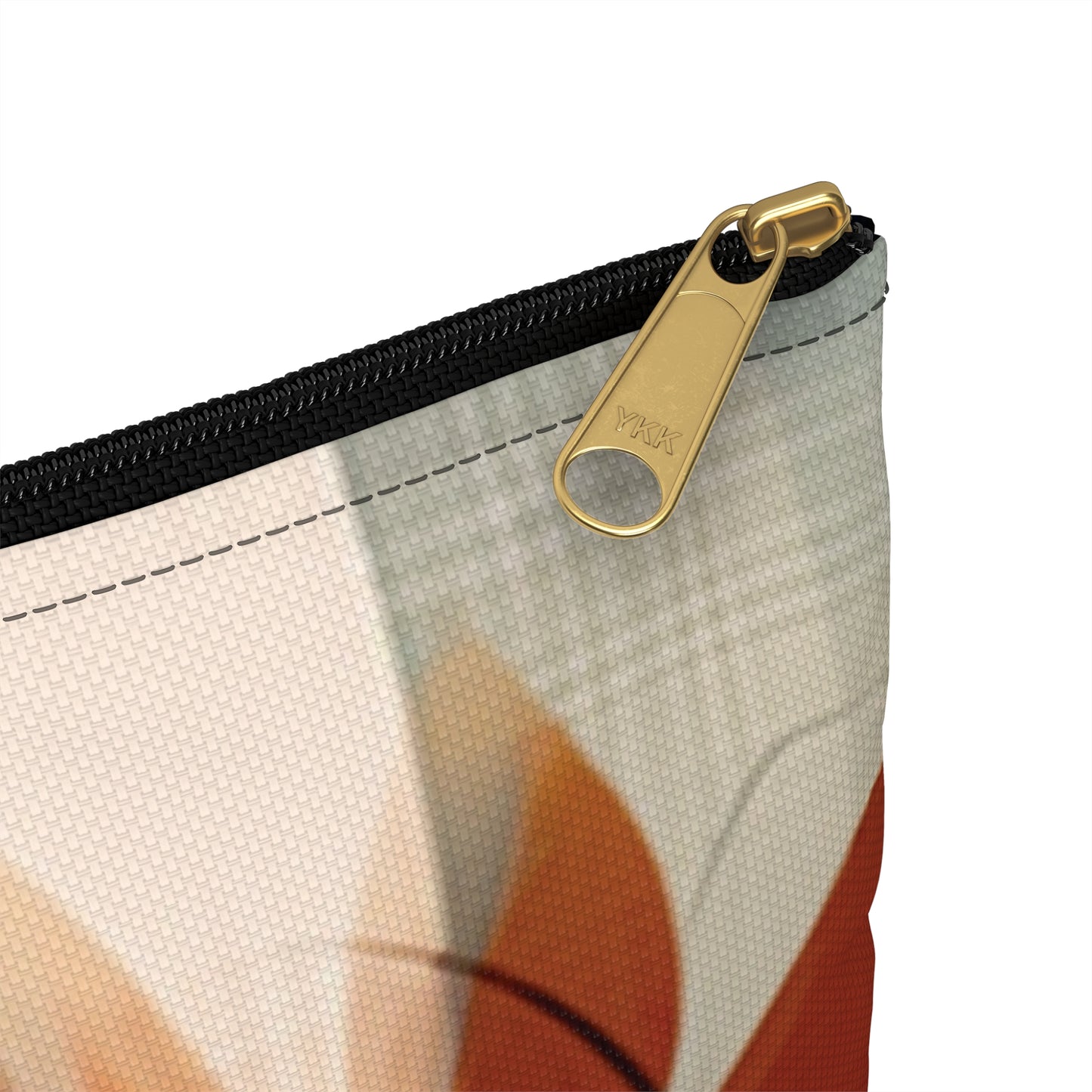 Botanical Chic: Flower Drawings and Minimalist Accessory Pouch Design with Midcentury Flair