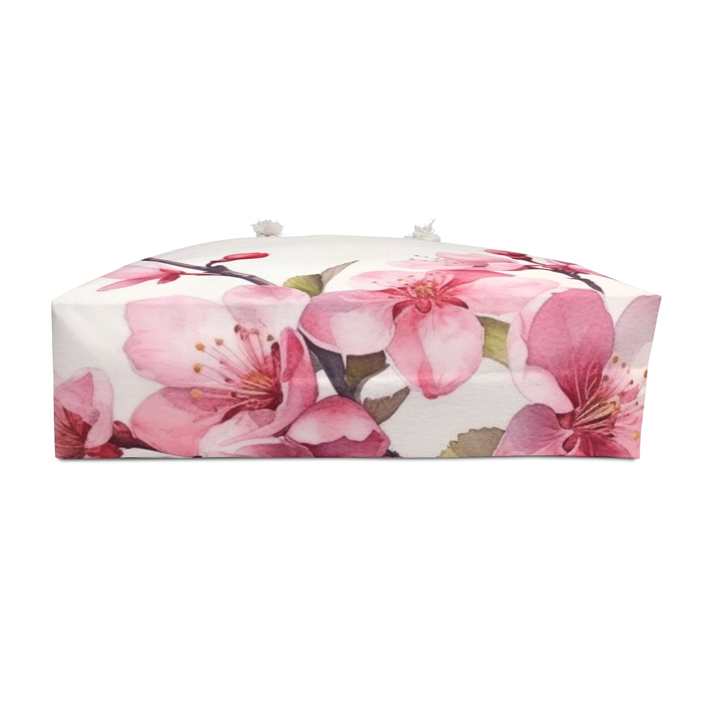 Artistic Flourish: Floral Watercolor Cherry Blossom Weekender Bag