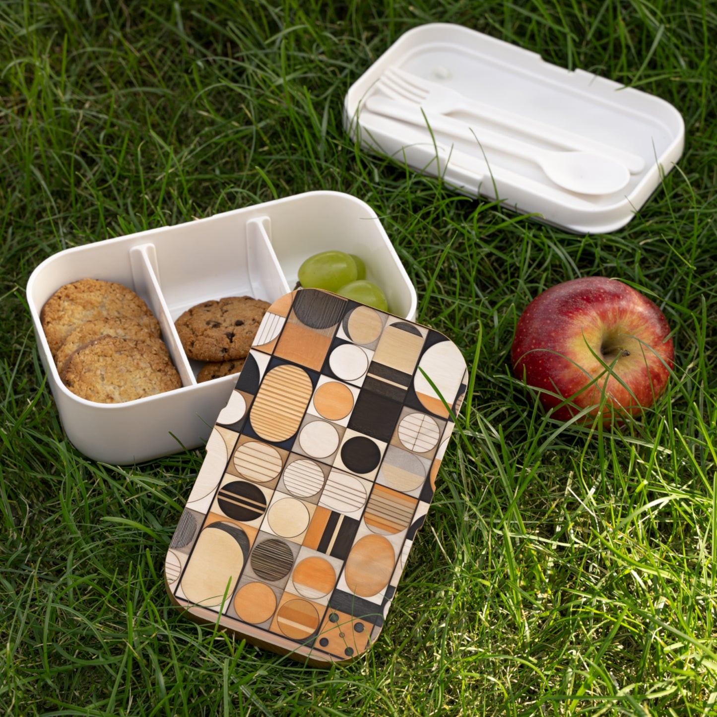 Organic Harmony: Circular Shapes Bento Box