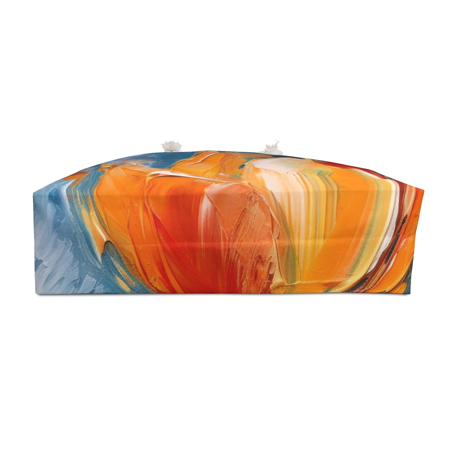 Orange Tulip Magic on Weekender Bag: A Blossoming Artistic Delight