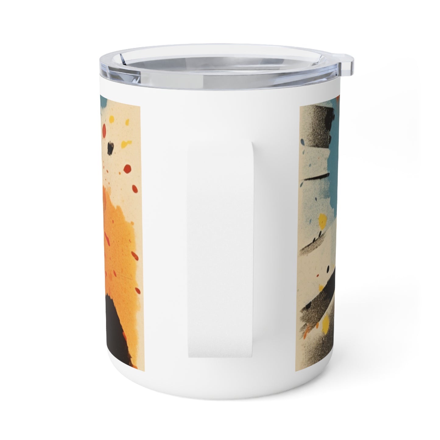 Silkscreen Sensations: Artistic Insulated Coffee Mug
