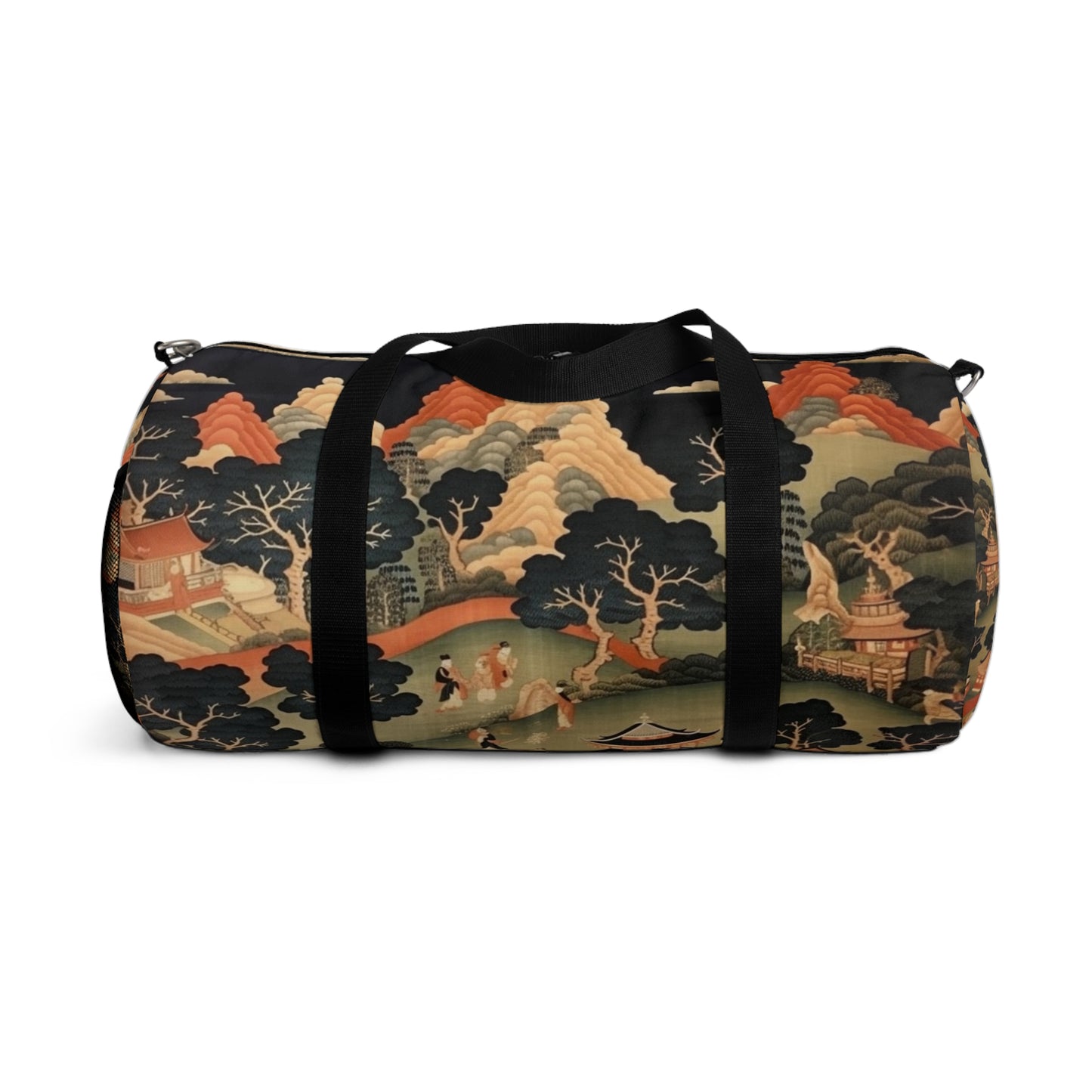 Tapestry Treasures: Japanese-inspired Duffel Bag for Art Lovers