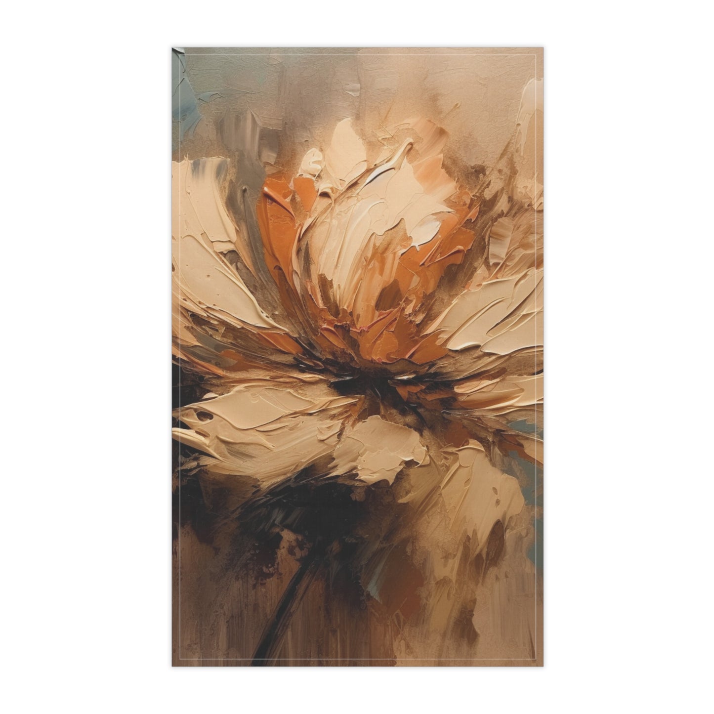 Artistic Fusion: Kitchen Towel Infused with Tan Hua-Inspired Abstract Art