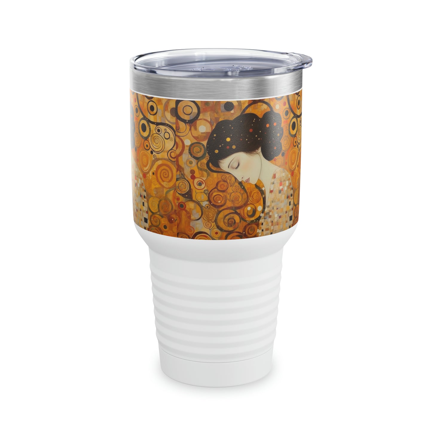Gustav Klimt's Legacy: Ringneck Tumbler Embodying the Essence of Sensual Art