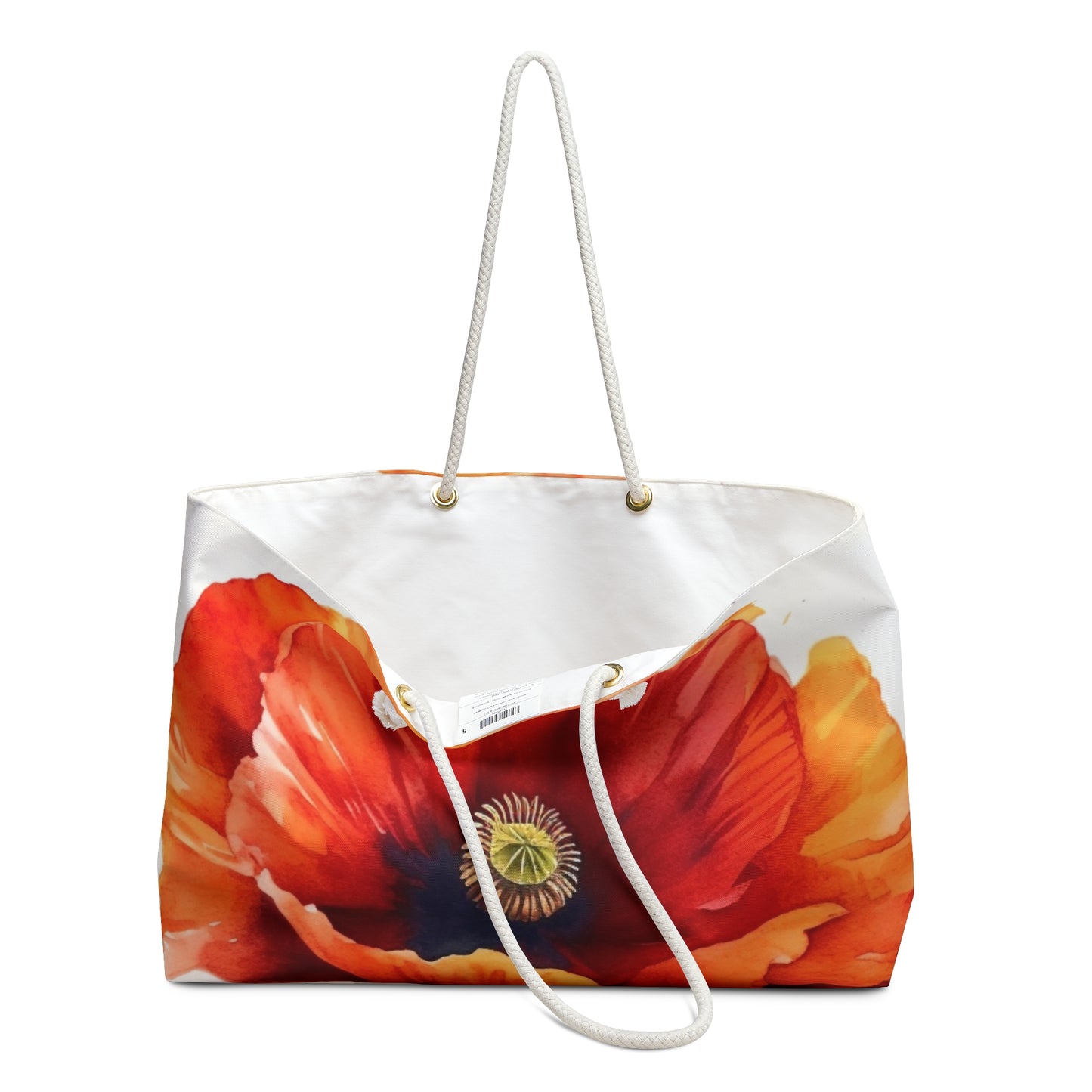 Stunning Poppy Flower Watercolor Weekender Bag: A Blossoming Experience