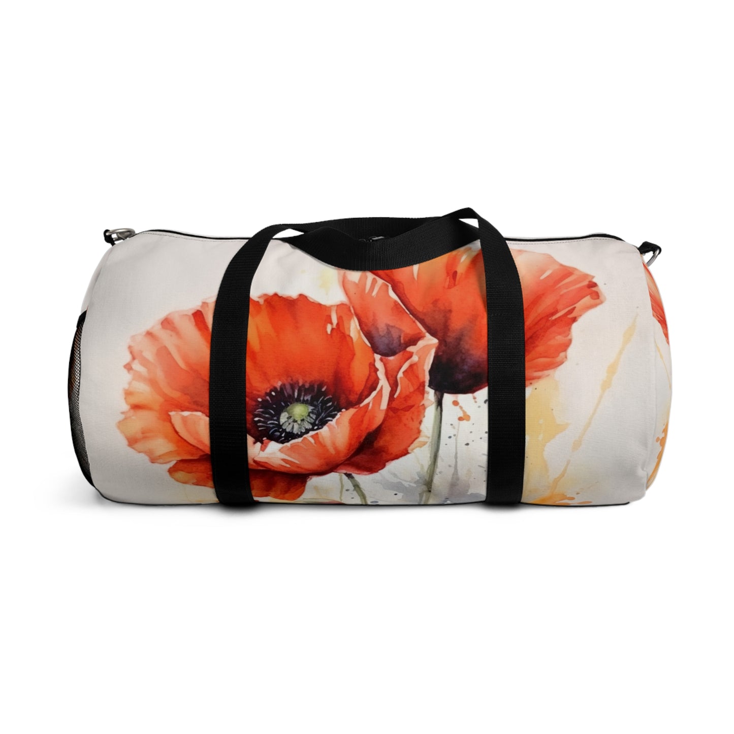 Whimsical Poppy Flower Watercolor Duffel Bag: An Artistic Delight