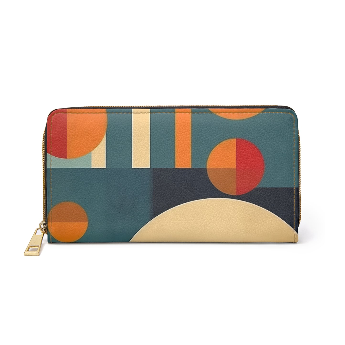 Geometric Midcentury Modern Zipper Wallet