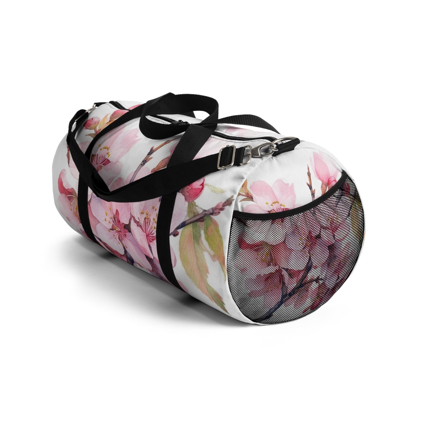 Whimsical Delight: Watercolor Cherry Blossom Tree Duffel Bag