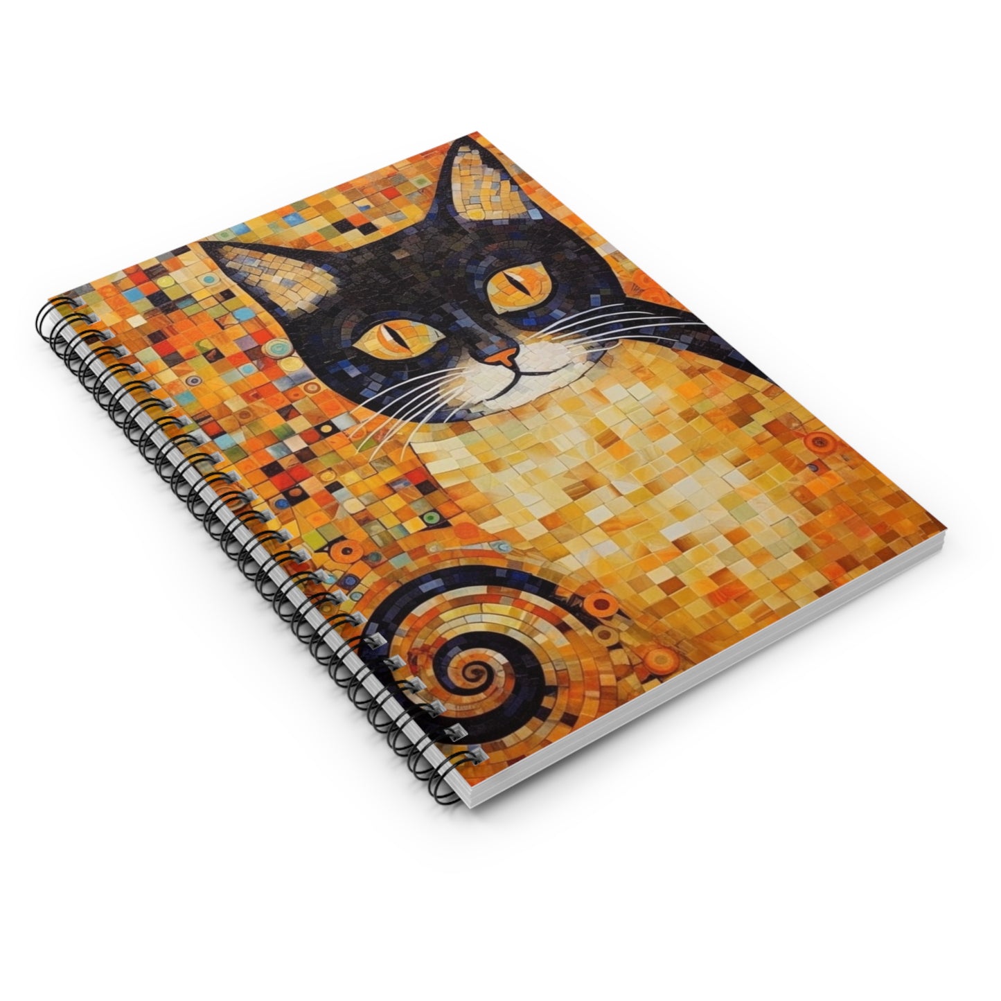19th Century Charm: Art Nouveau Spiral Notebook
