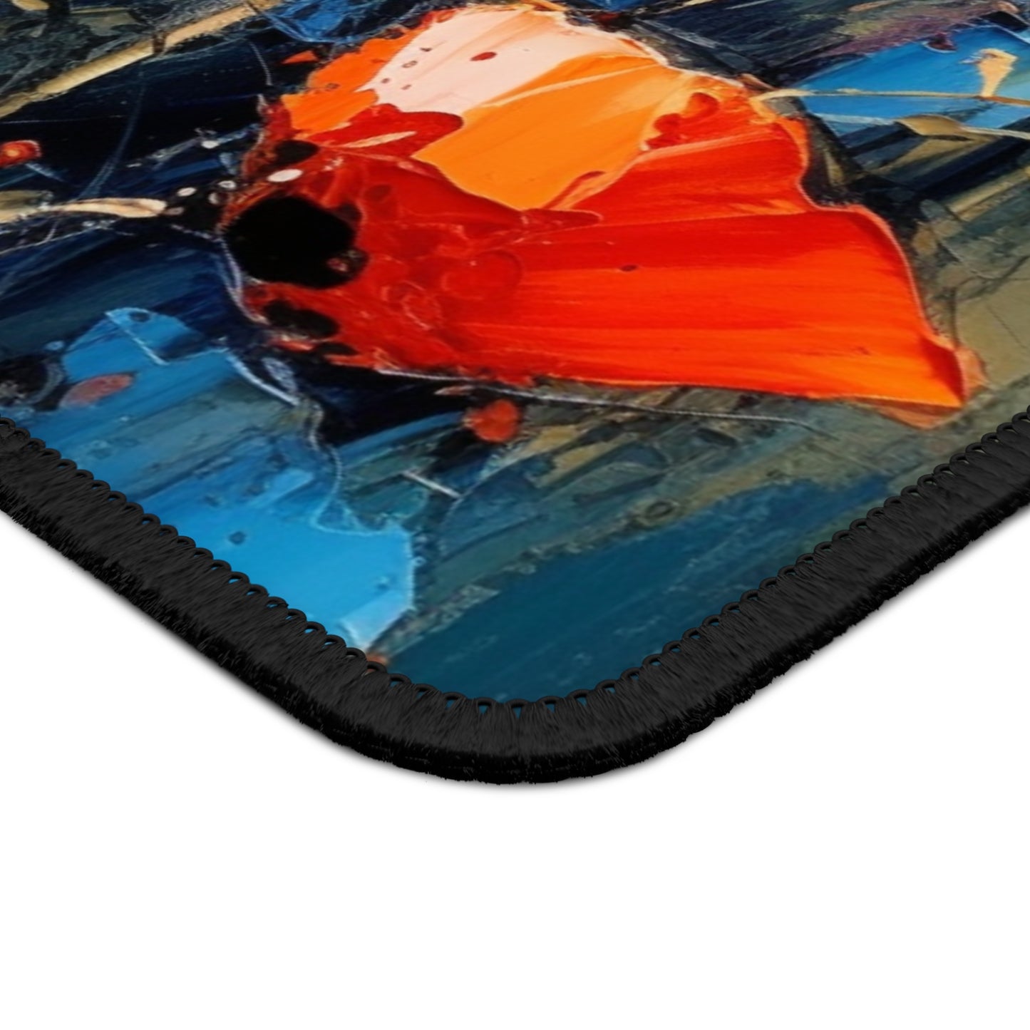 Gaming Mouse Pad Paradise: Abstract Poppy Artwork and Flower Drawings