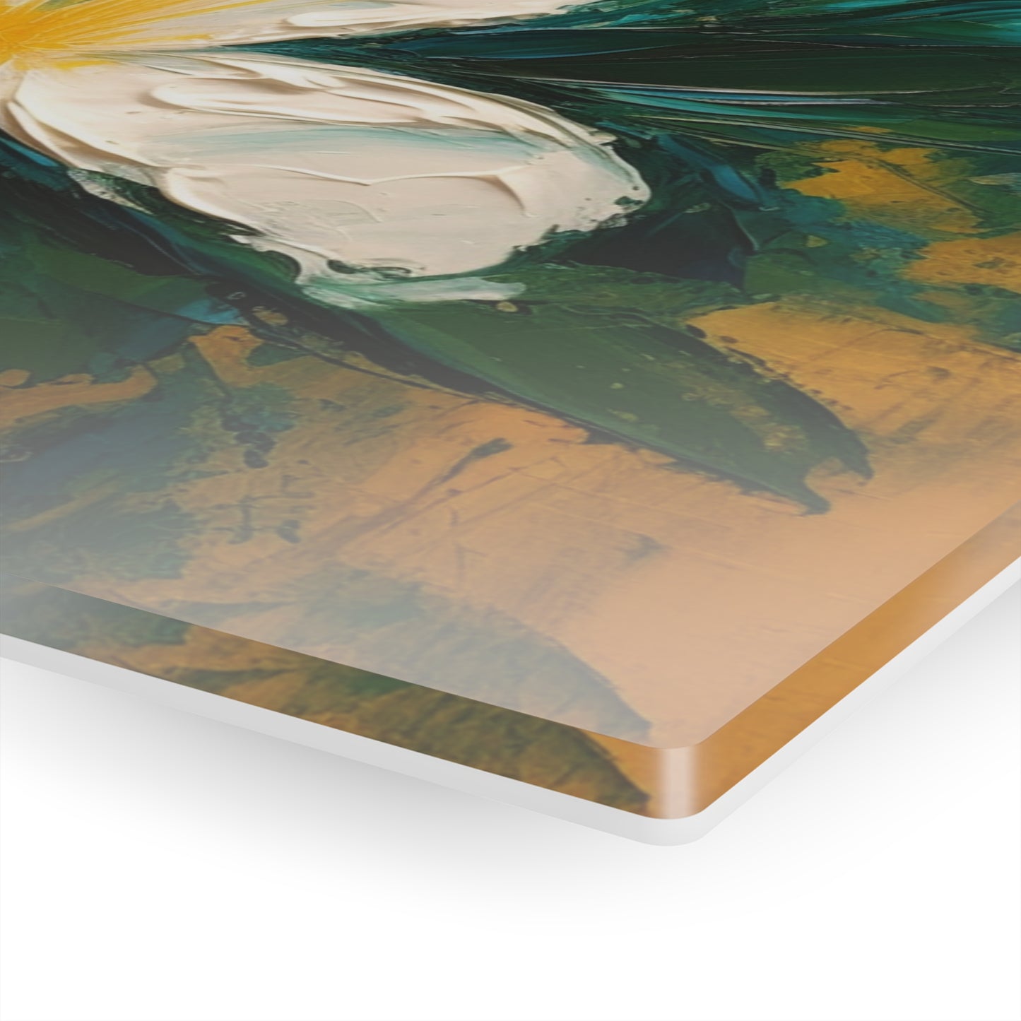 Floral Symphony: Acrylic Prints featuring an Abstract Oil Painting of Jasmine