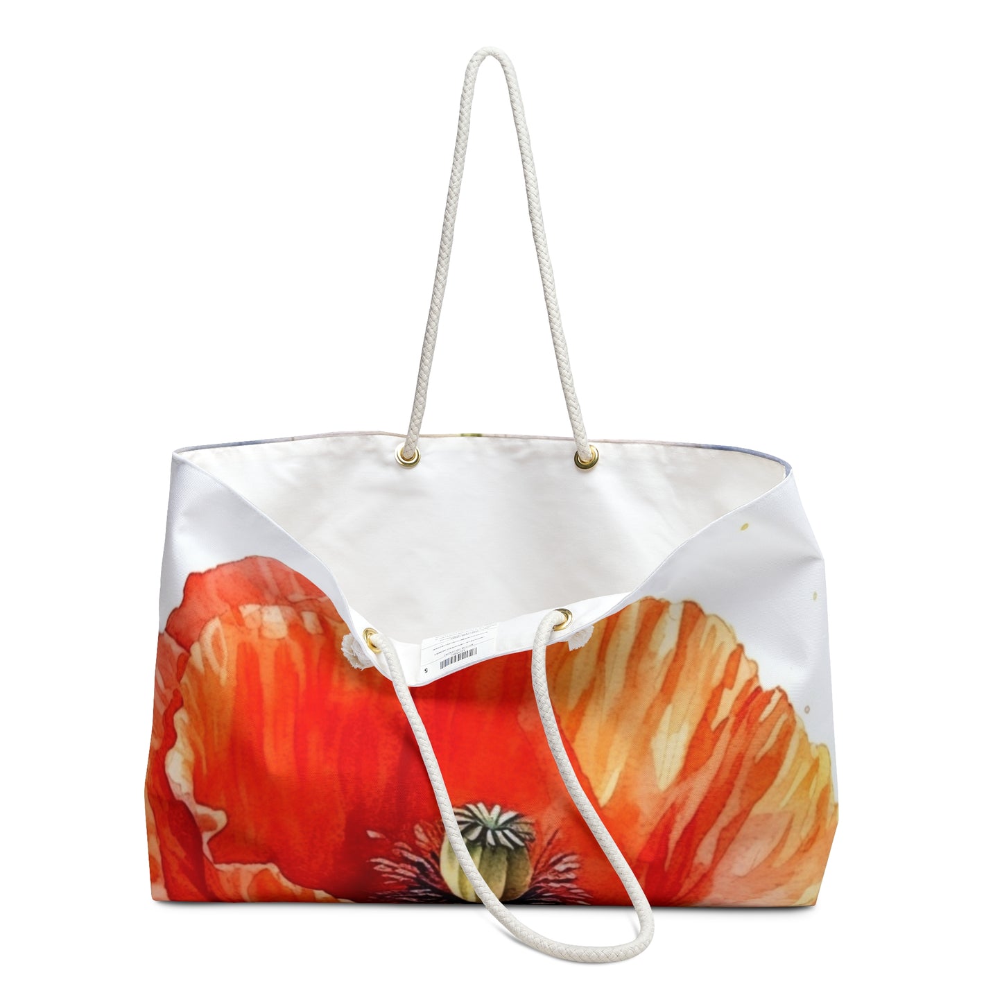 Watercolor Poppy Garden Weekender Bag: Unleash the Beauty of Nature