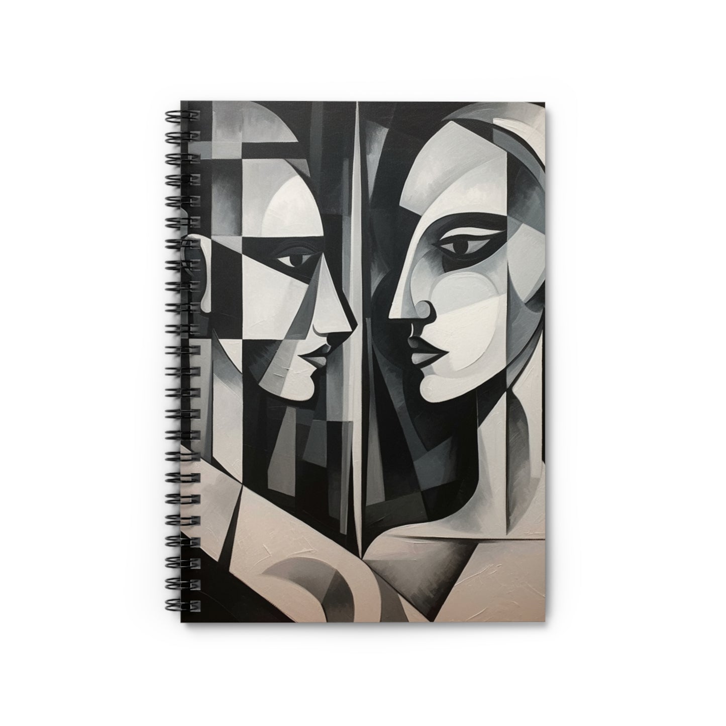 Cubist Fusion Abstract Spiral Notebook: Where Creativity and Refreshment Converge