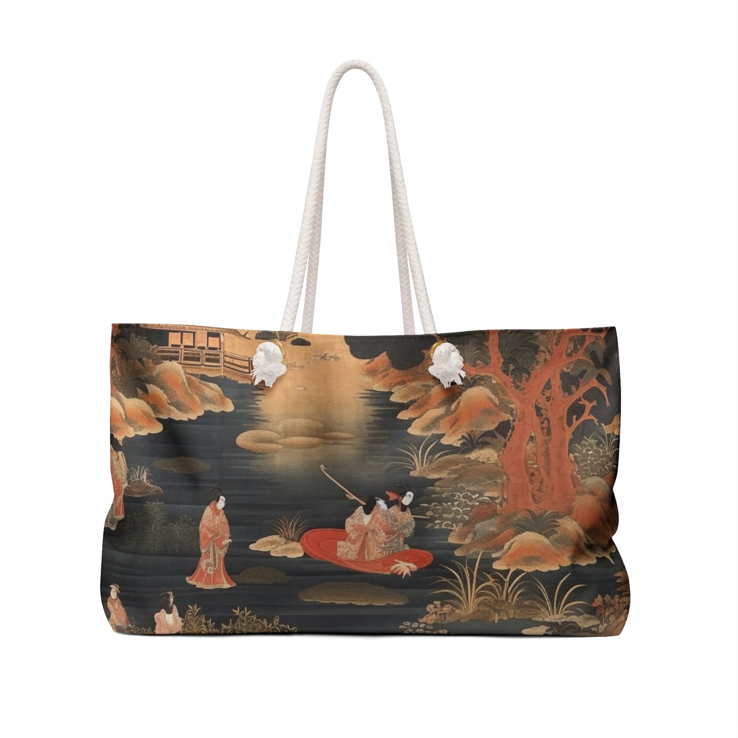 Custom Japanese Tapestry Weekender Bag: Your Personalized Artistic Statement