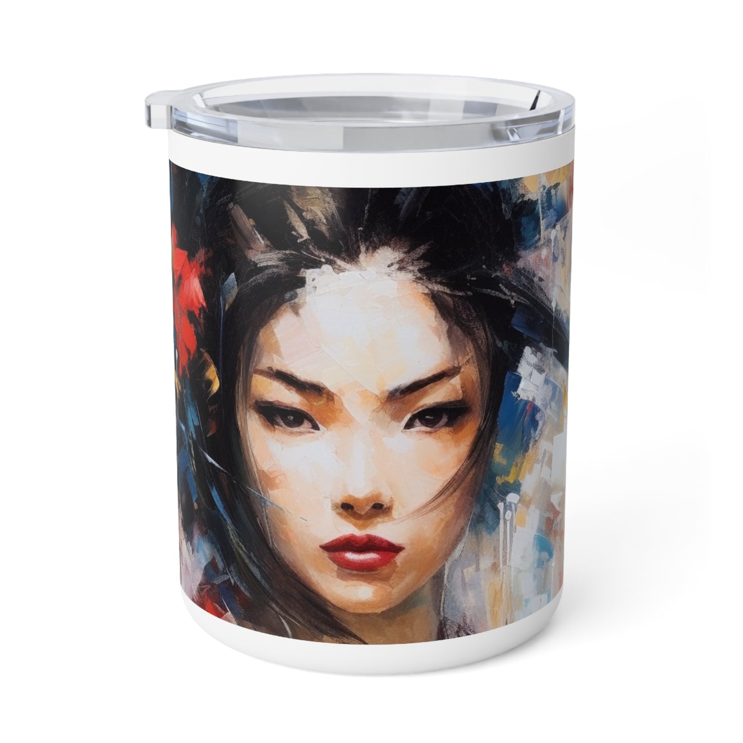 Geisha-Inspired Abstract Art: A Fusion of Beauty