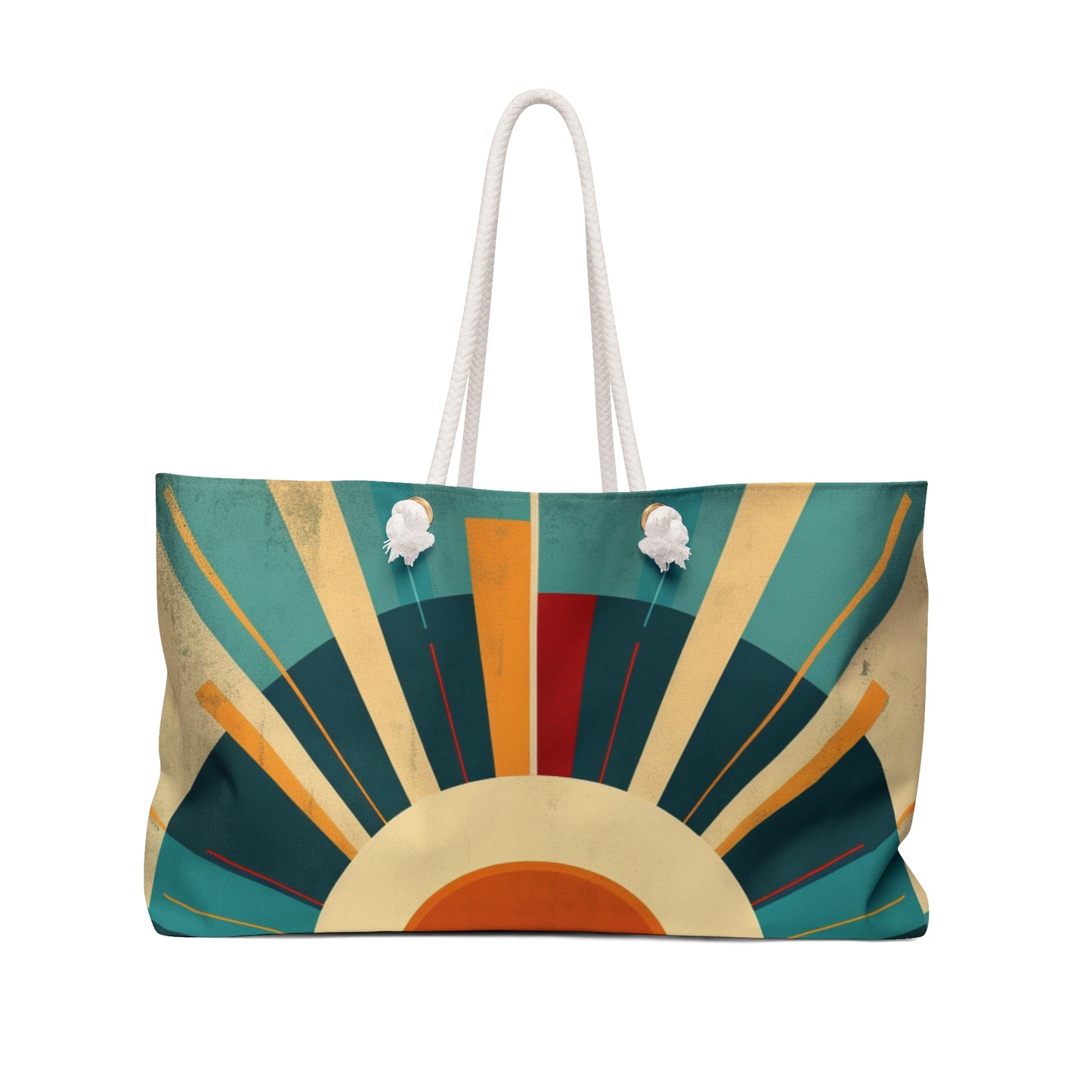 Minimalist Sunshine: Midcentury Modern Sun Weekender Bag