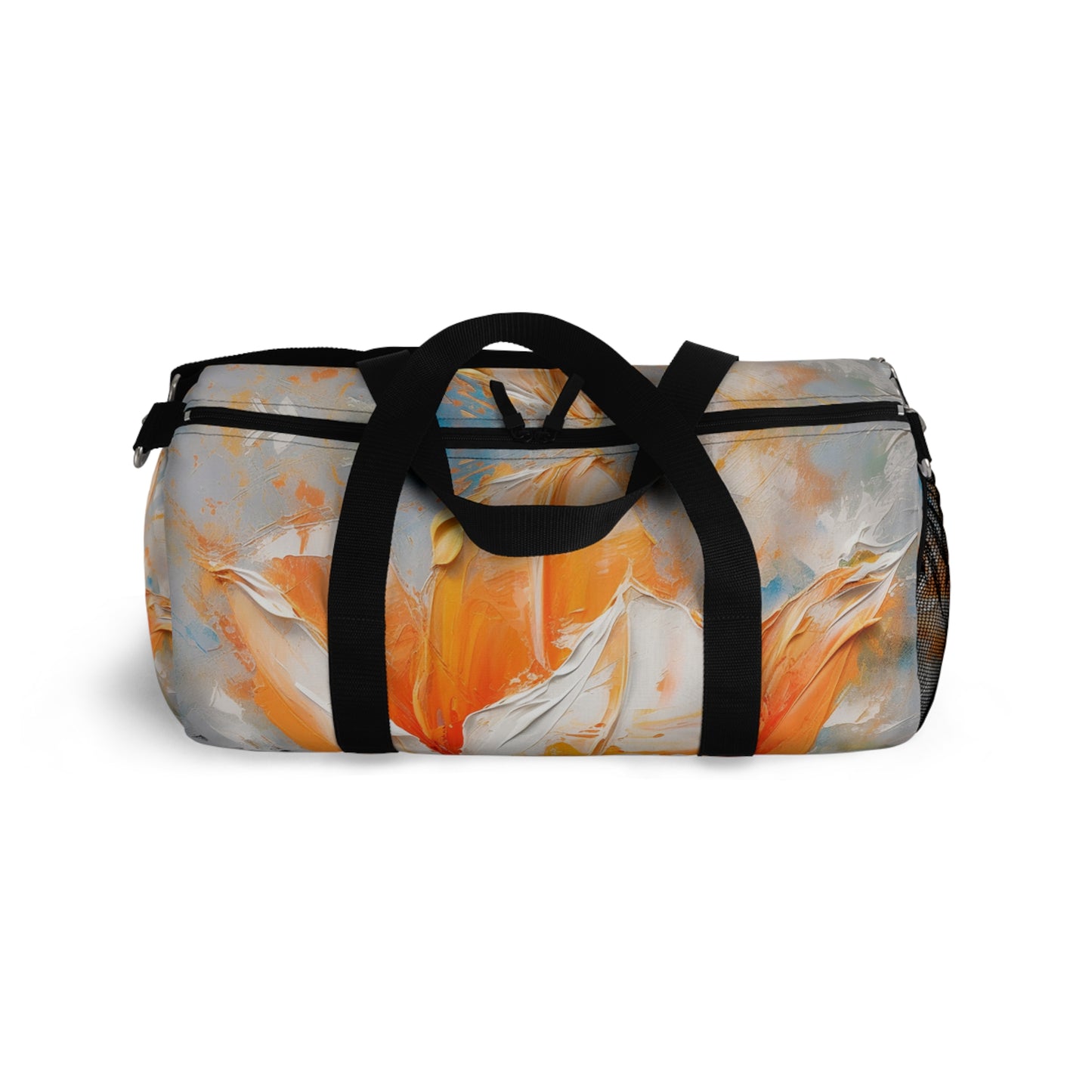 Duffel Bag with Vibrant Orange Tulip: Embrace the Beauty of Nature