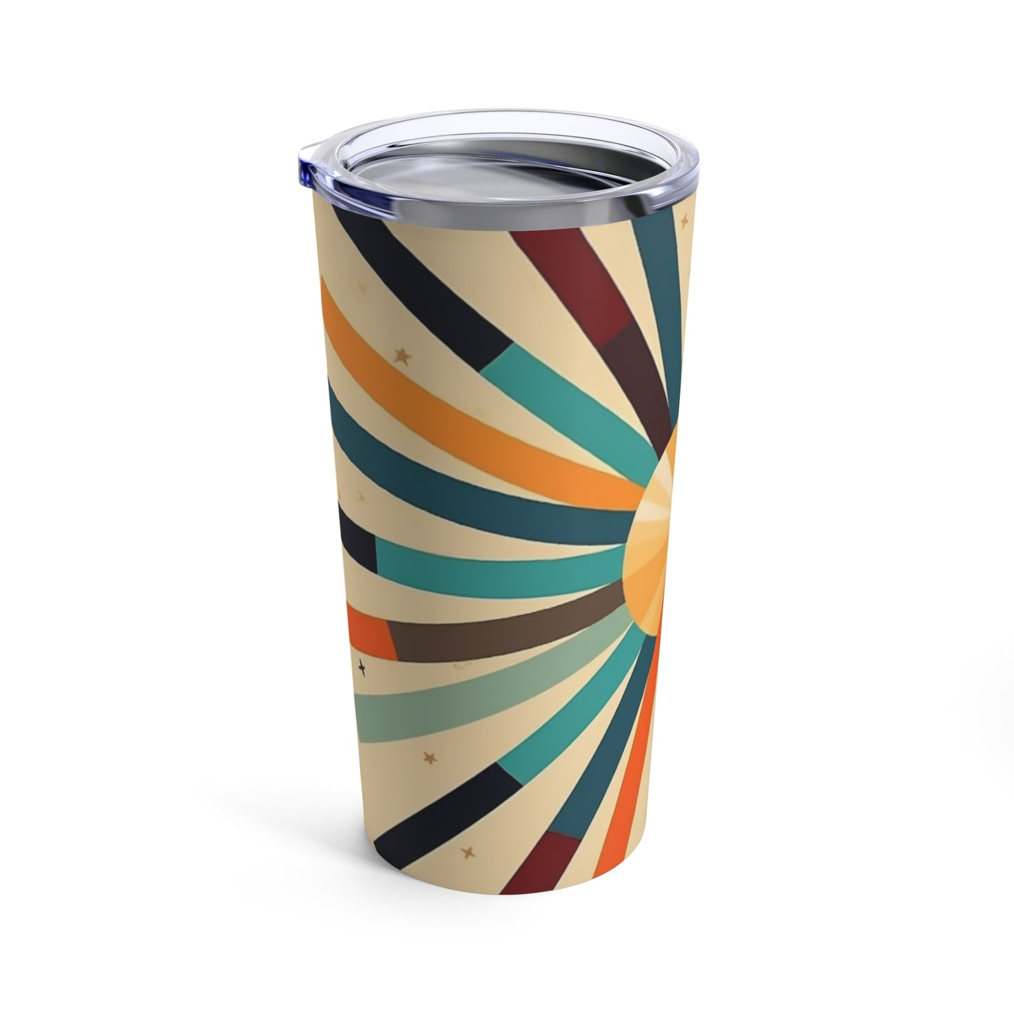 Artistic Abstractions: Starburst Candy Colored Tumbler for Modern Abstract Art Lovers