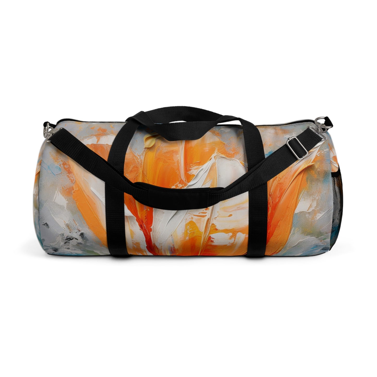 Duffel Bag with Vibrant Orange Tulip: Embrace the Beauty of Nature