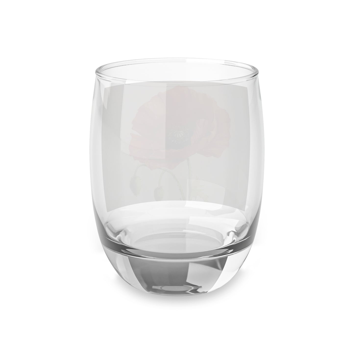 Vibrant Watercolor Poppy Whiskey Glass: Beauty of Nature