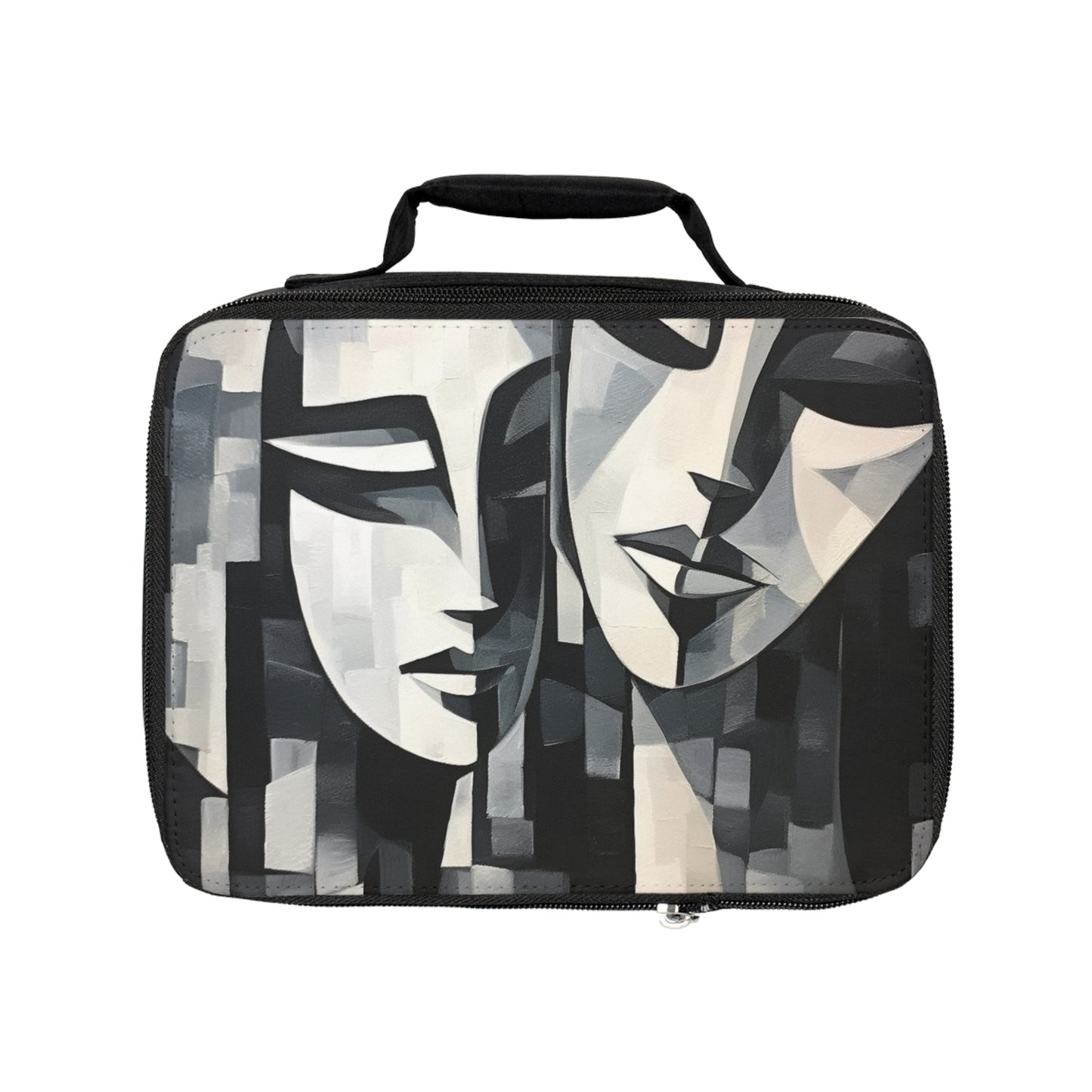 Abstract Oil Paint Lunch Bag: Cubist Artistry in a Portable Masterpiece