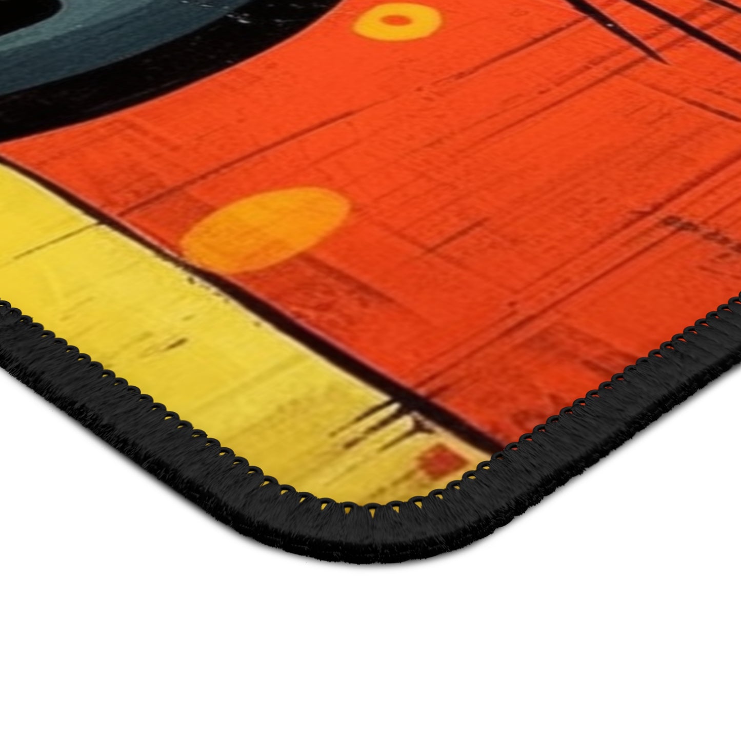 Fashionably Retro Feline: Midcentury Modern Gaming Mouse Pad with a Vintage Cat-Inspired Flair