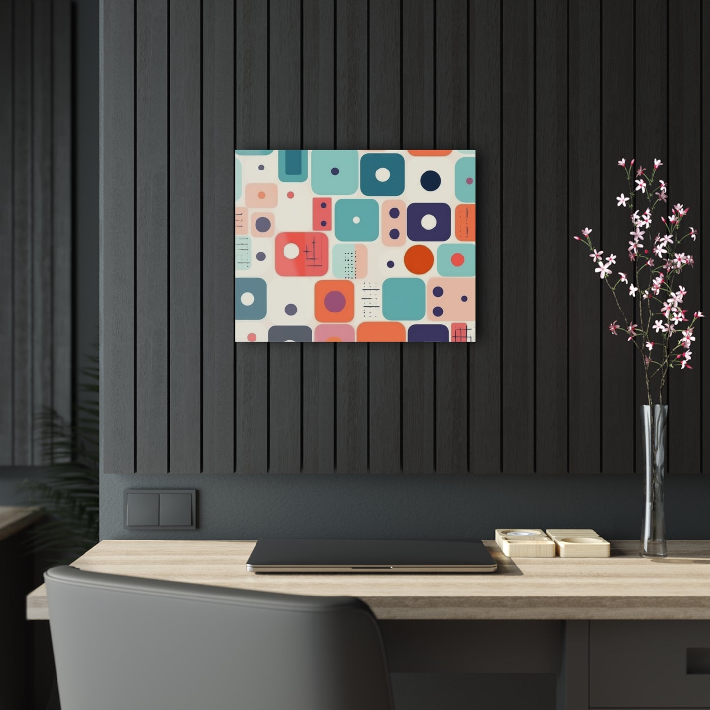 Retro Chic: Atomic Age-Inspired Acrylic Prints with Midcentury Modern Design and 1960s Fashion