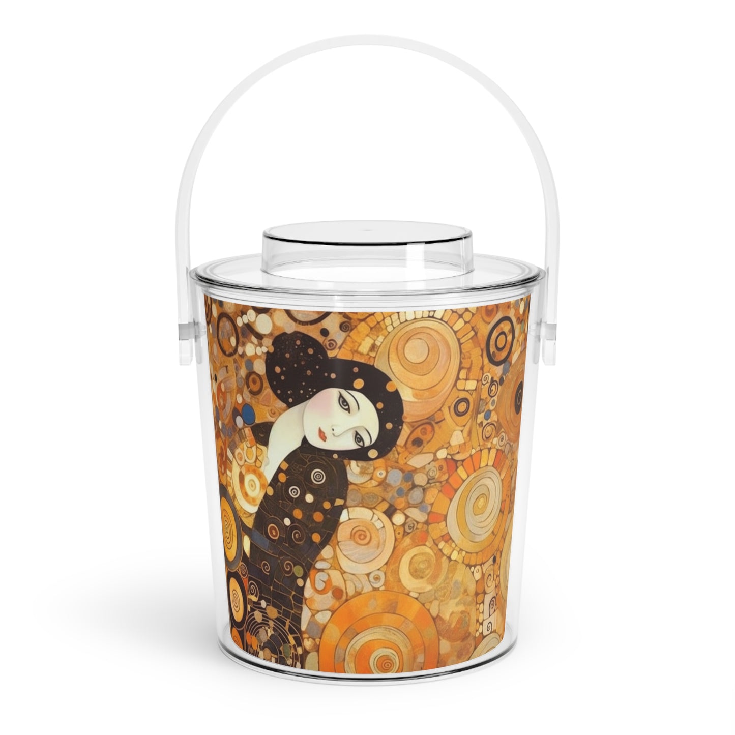 Sensual Symmetry: Ice Bucket with Tongs Embodying the Essence of Symbolism in 19th Century Art