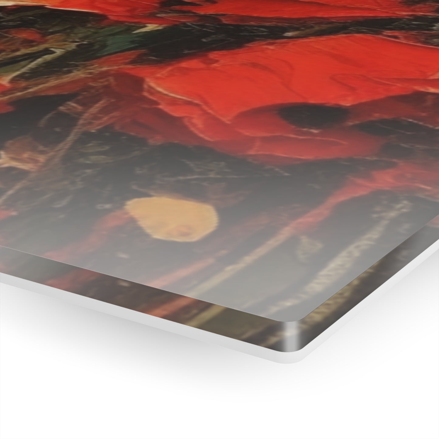 Abstract Poppy Fields: Acrylic Prints for Artistic Inspiration