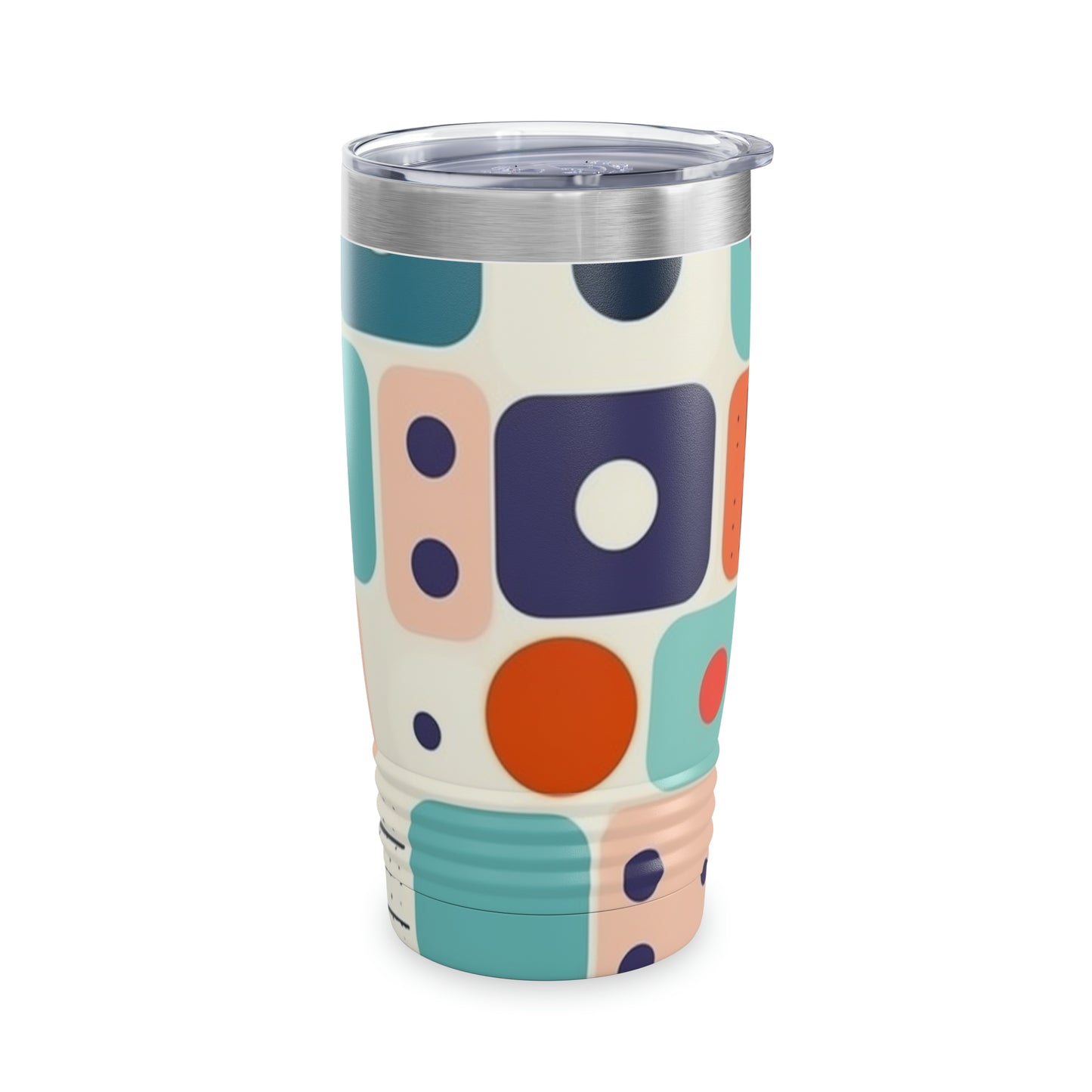 Retro Chic: Atomic Age-Inspired Ringneck Tumbler with Midcentury Modern Design and 1960s Fashion